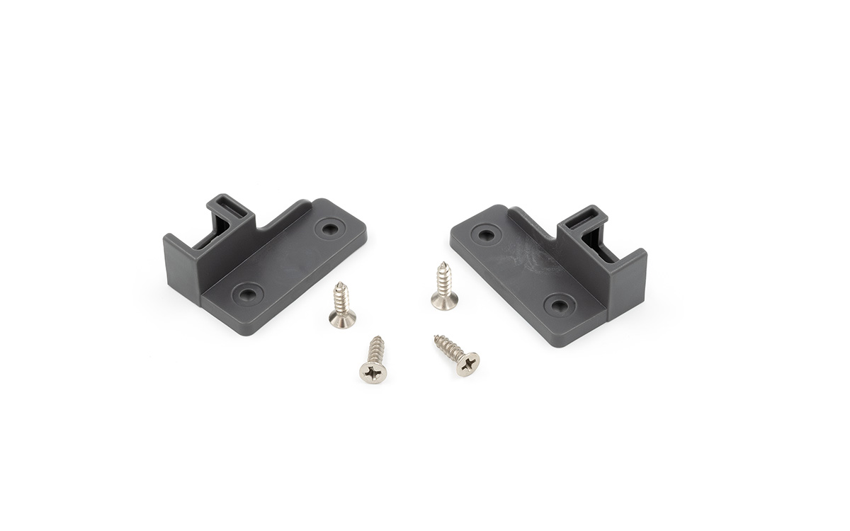 Back fixing brackets for HT railings, antracit color.