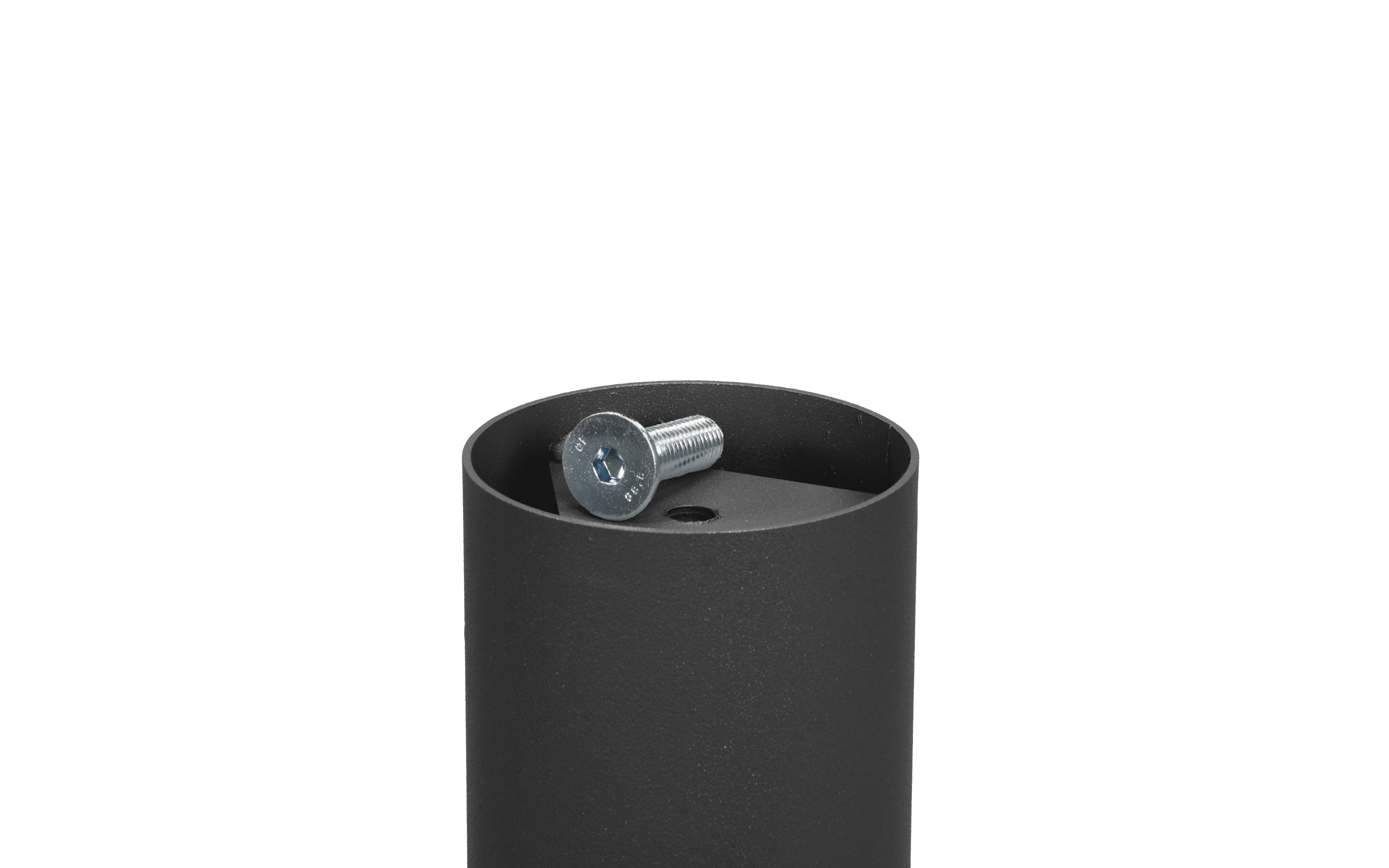 Supporting pillar D 80 mm, black structure color
