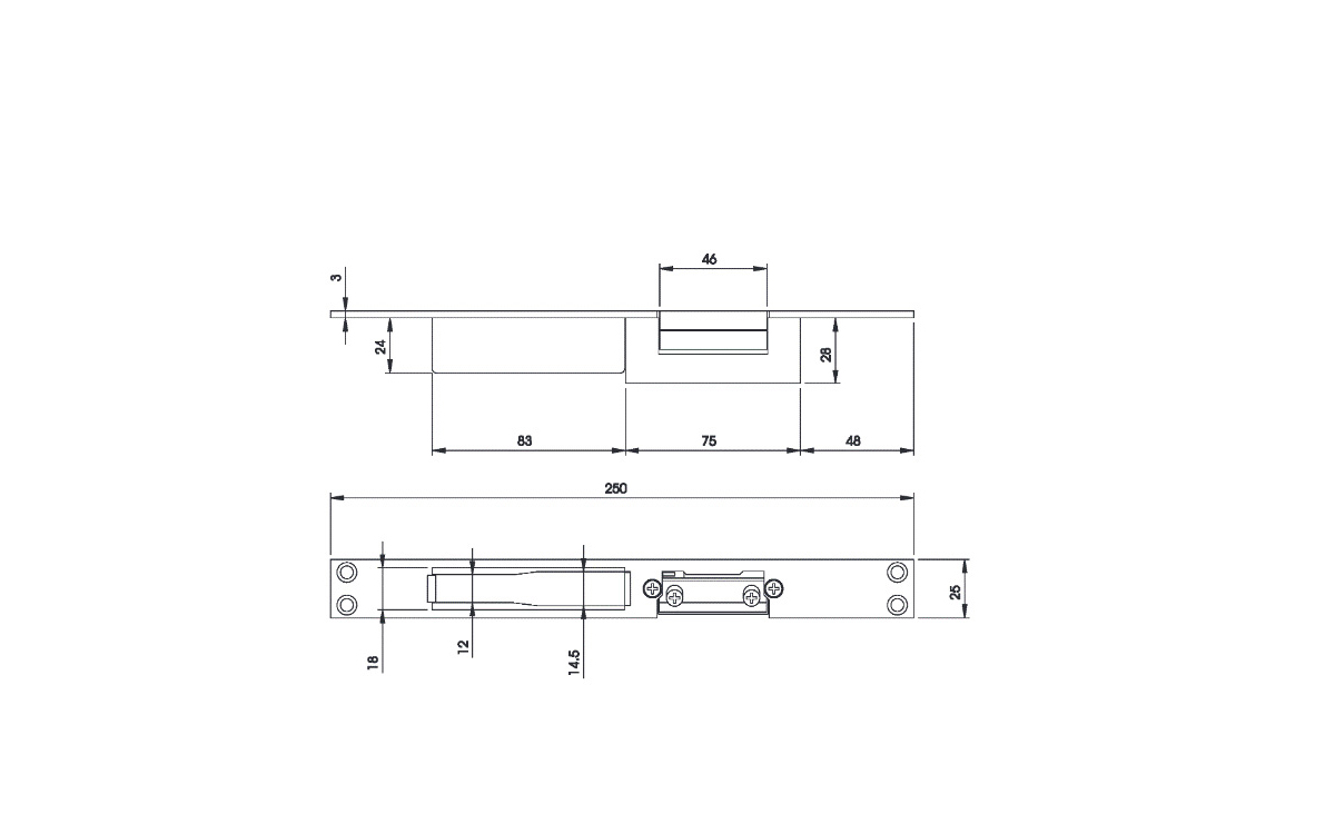 ISEO electric receiver with cam (6-12 V) ISEO electric receiver with cam (6-12 V)