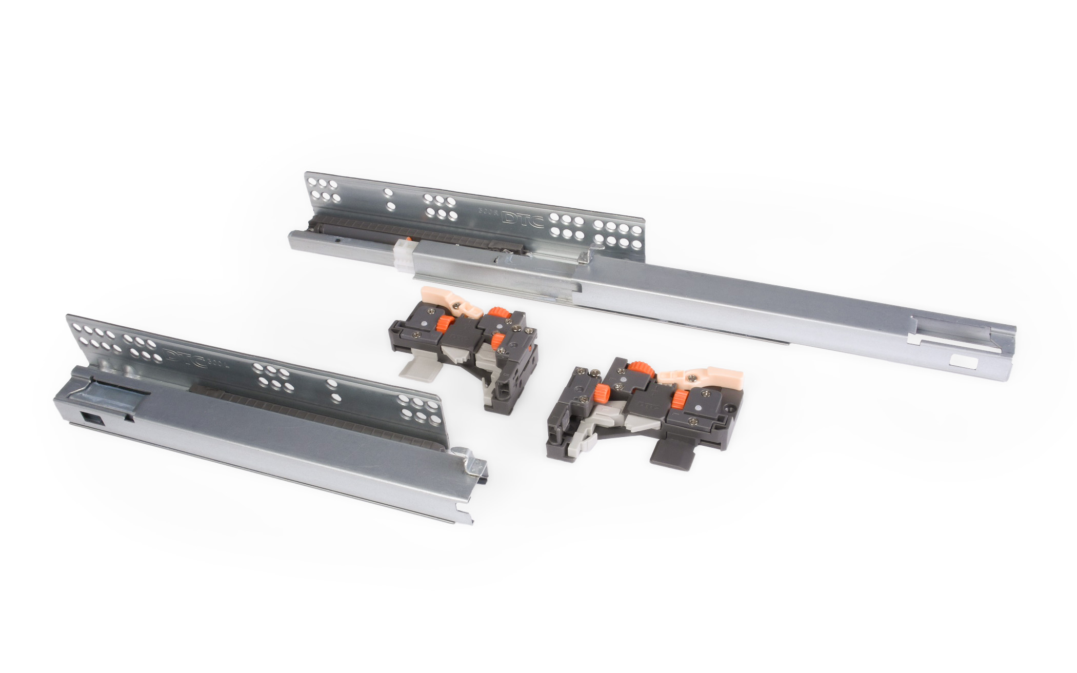 DTC concealed soft closing slides TS10, length 450 mm, loading capacity up to 40 kg