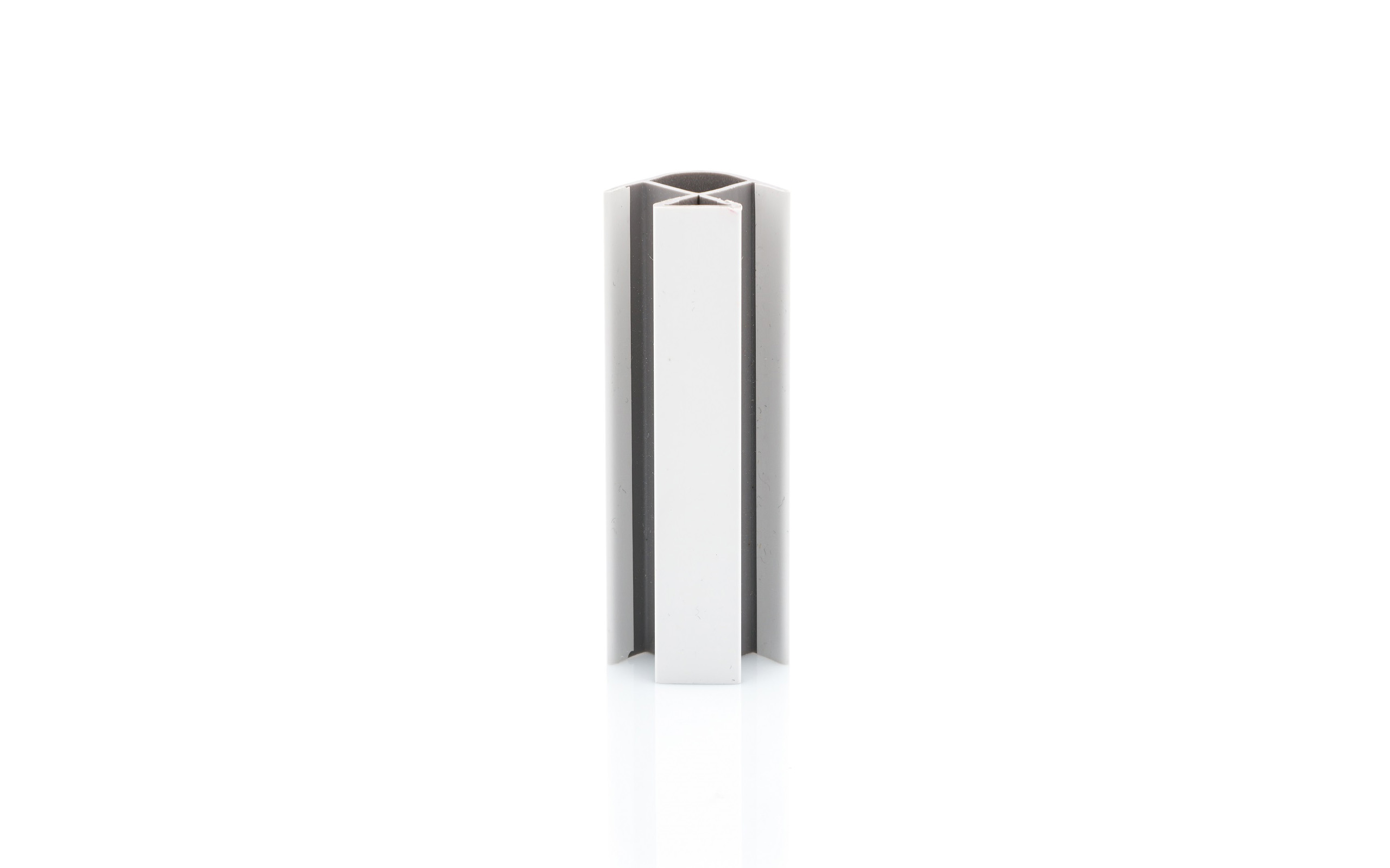 Plinth joint cap 150 mm, 90°, R12 mm, white
