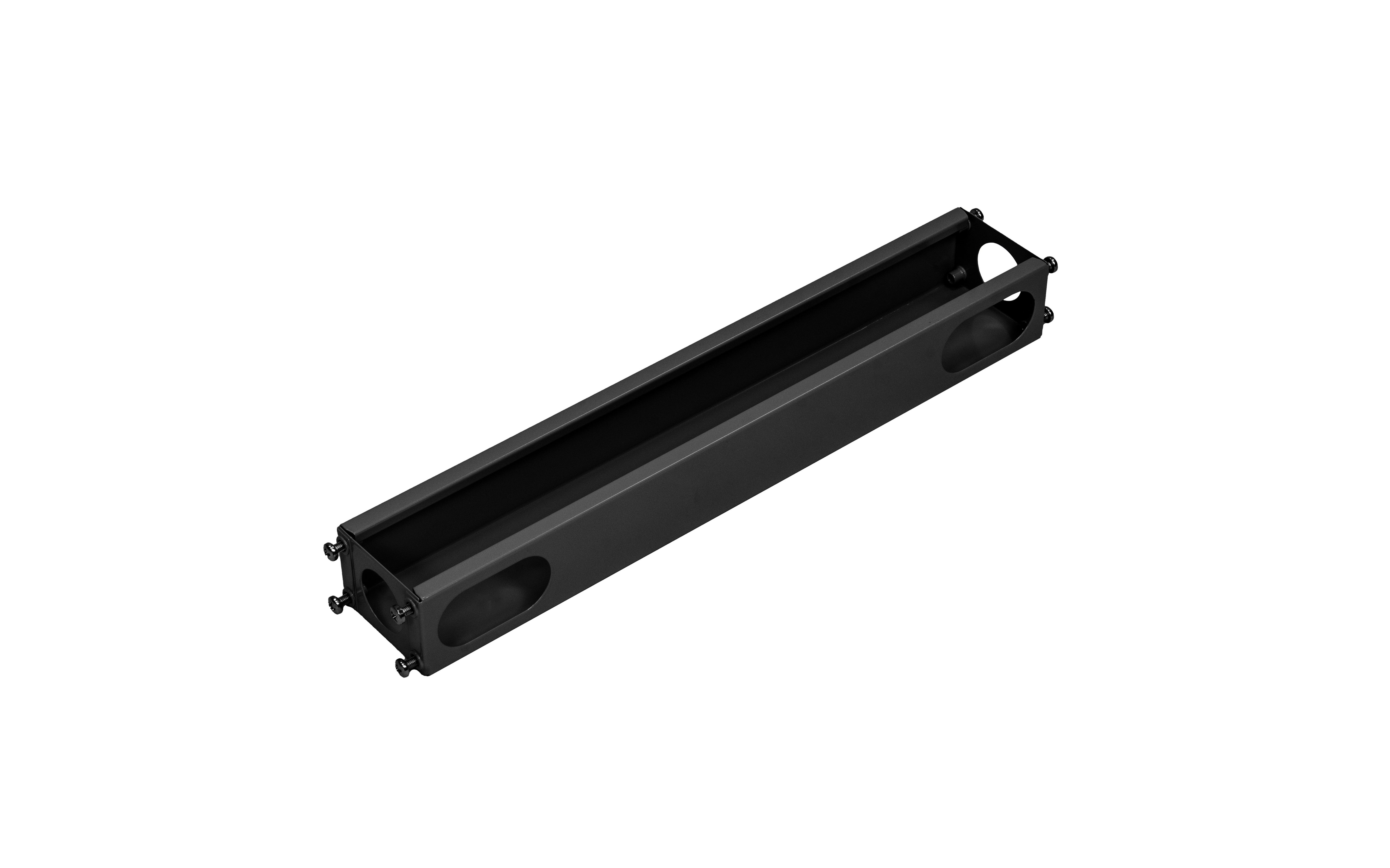 Connecting beam for furniture legs, for table top board 700 mm, black color