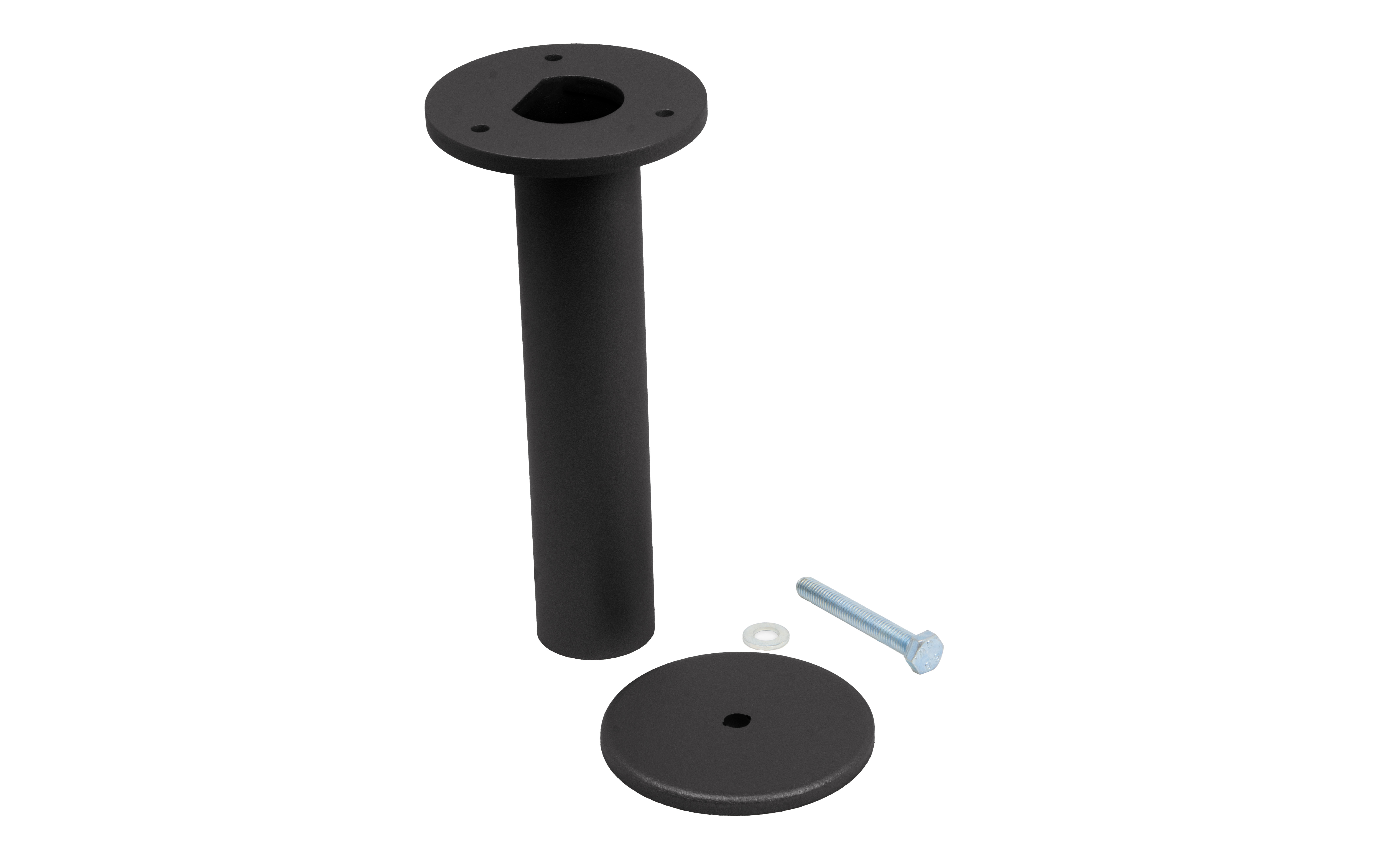 Worktop support D 40/200 mm, black, RAL 9005 structure