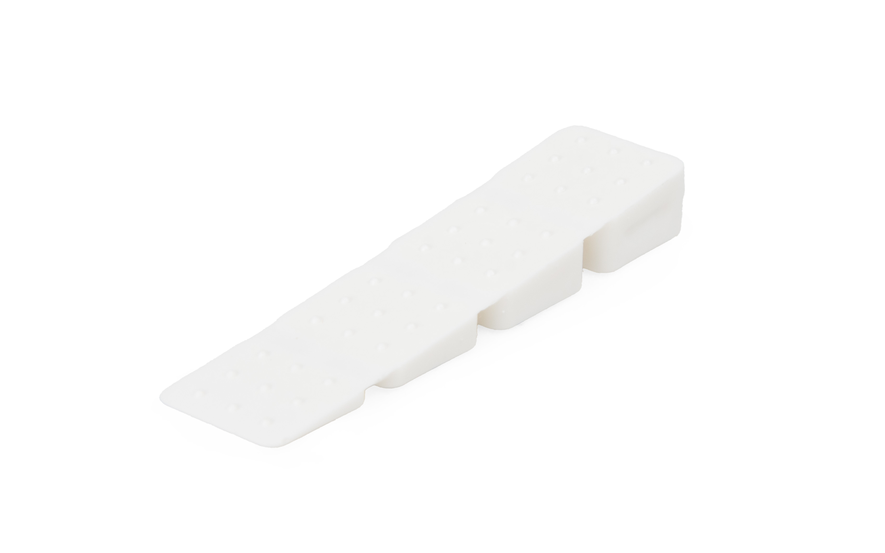 Wedge, white, PVC