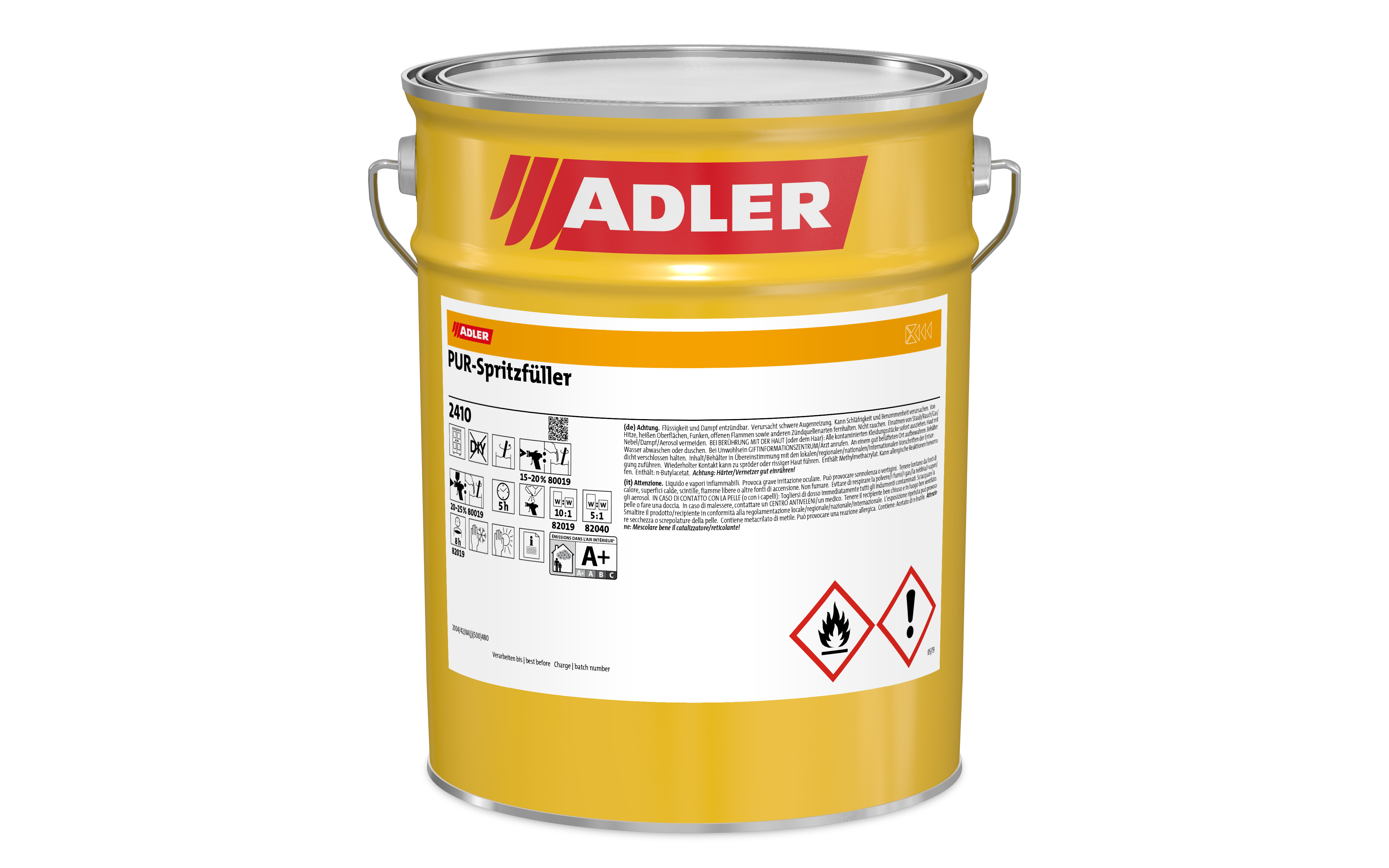 Aduro Spritzfüller, beli, 4 kg