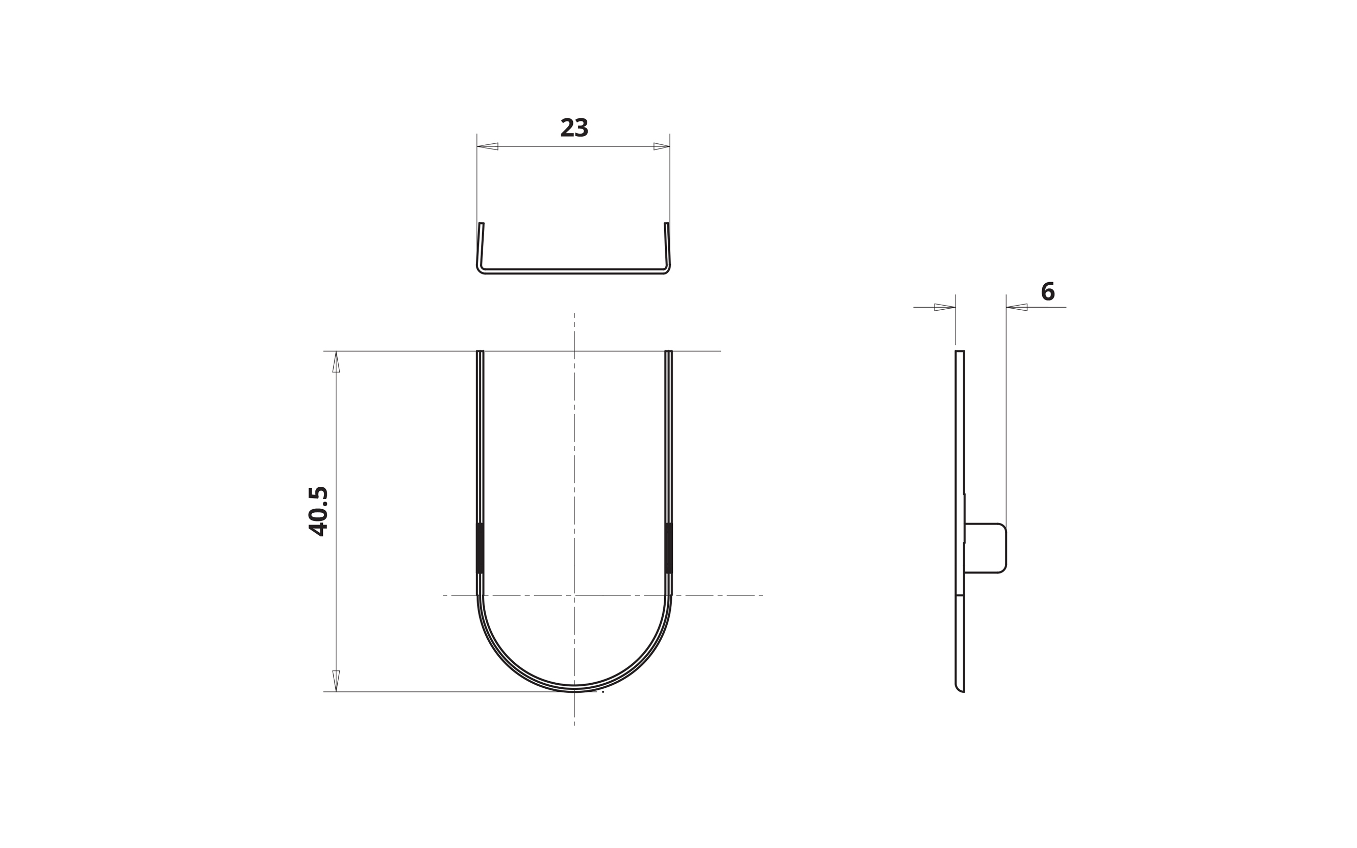 Pokrivna kapa za ožjo spono Otlav Invisacta 3D, 23 x 120 mm
