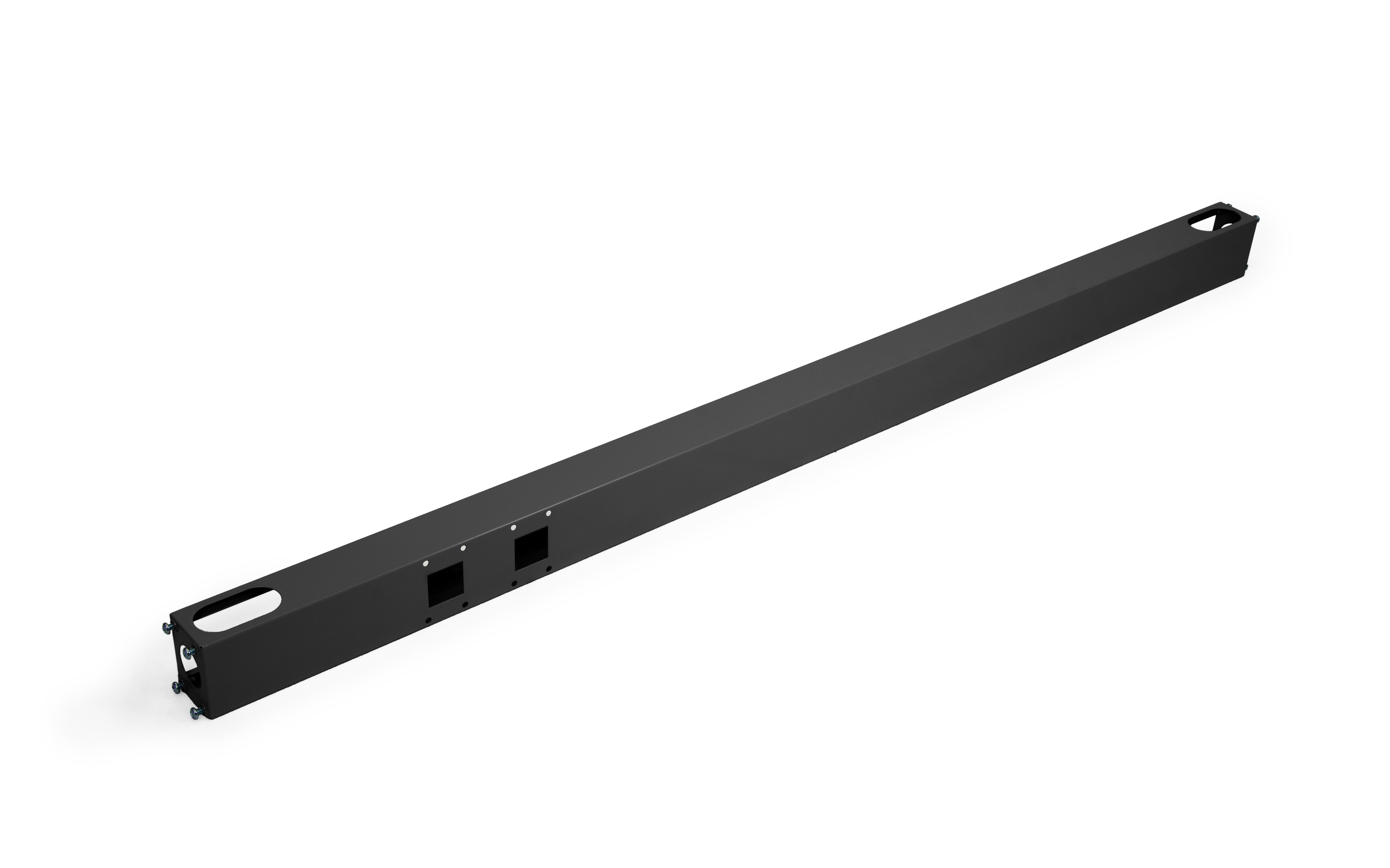 Connecting beam for furniture legs, for table top board 1600 mm, black color