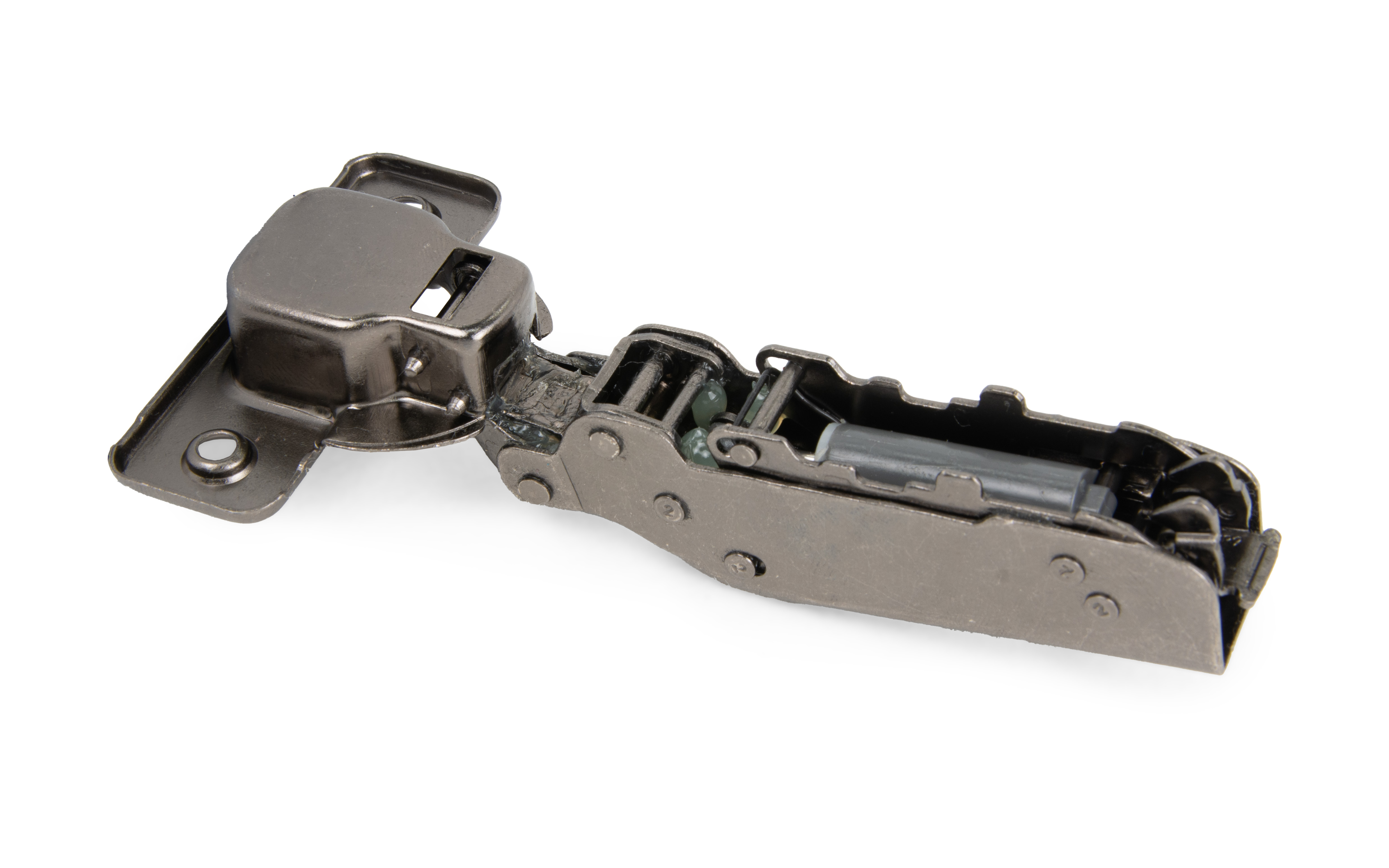 Full overlay C81 hinge with soft close. Opening angle 110°, black. Full overlay C81 hinge with soft close. Opening angle 110°, black.