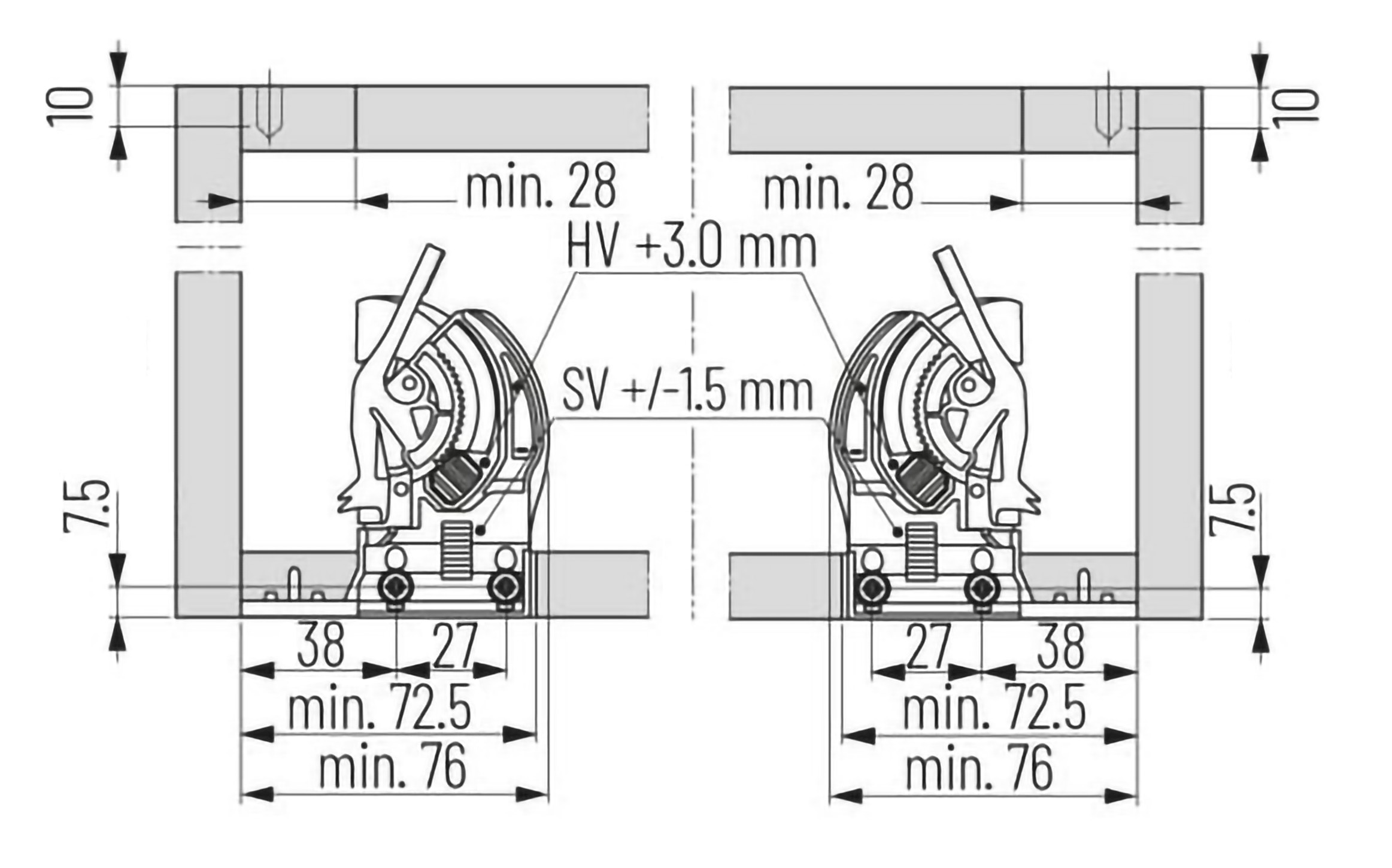 Dynaneo 2D front locking device