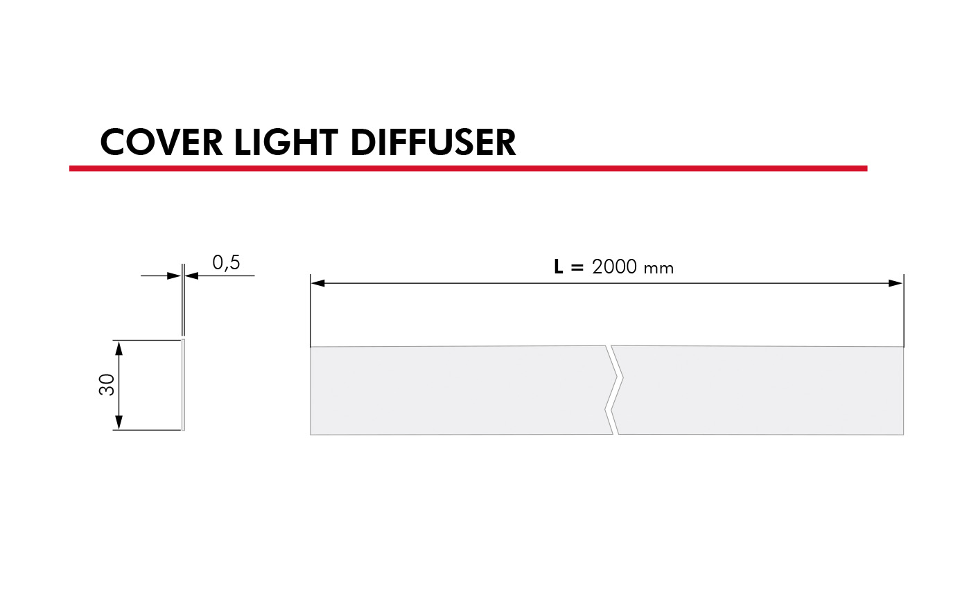 Difuzor za ALU profil IF010