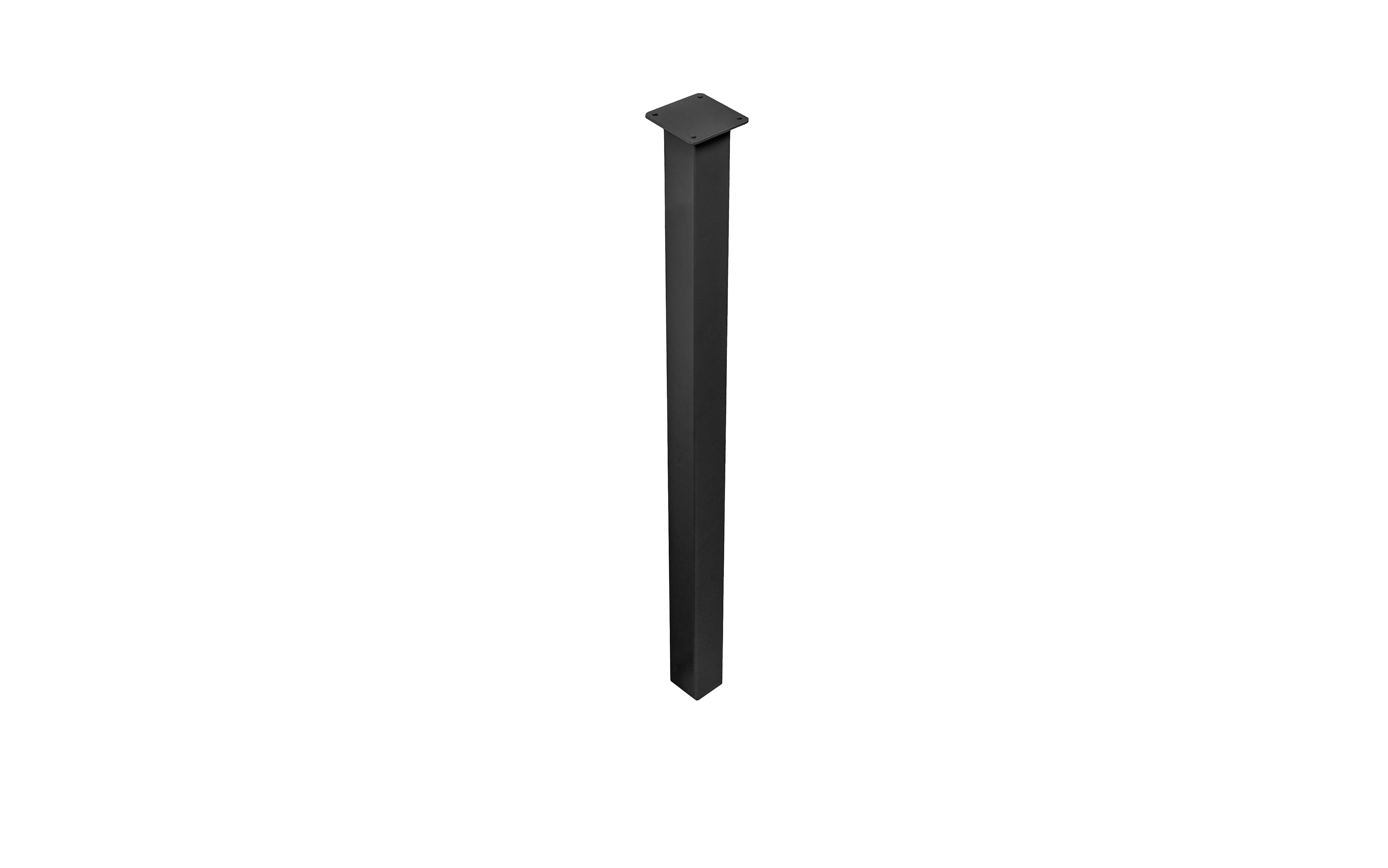 Table leg RIVA 45 x 45 mm, black structure color