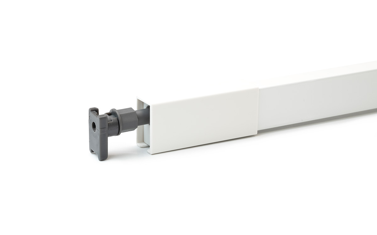 BB01 square railing 500 mm, white. BB01 square railing 500 mm, white.