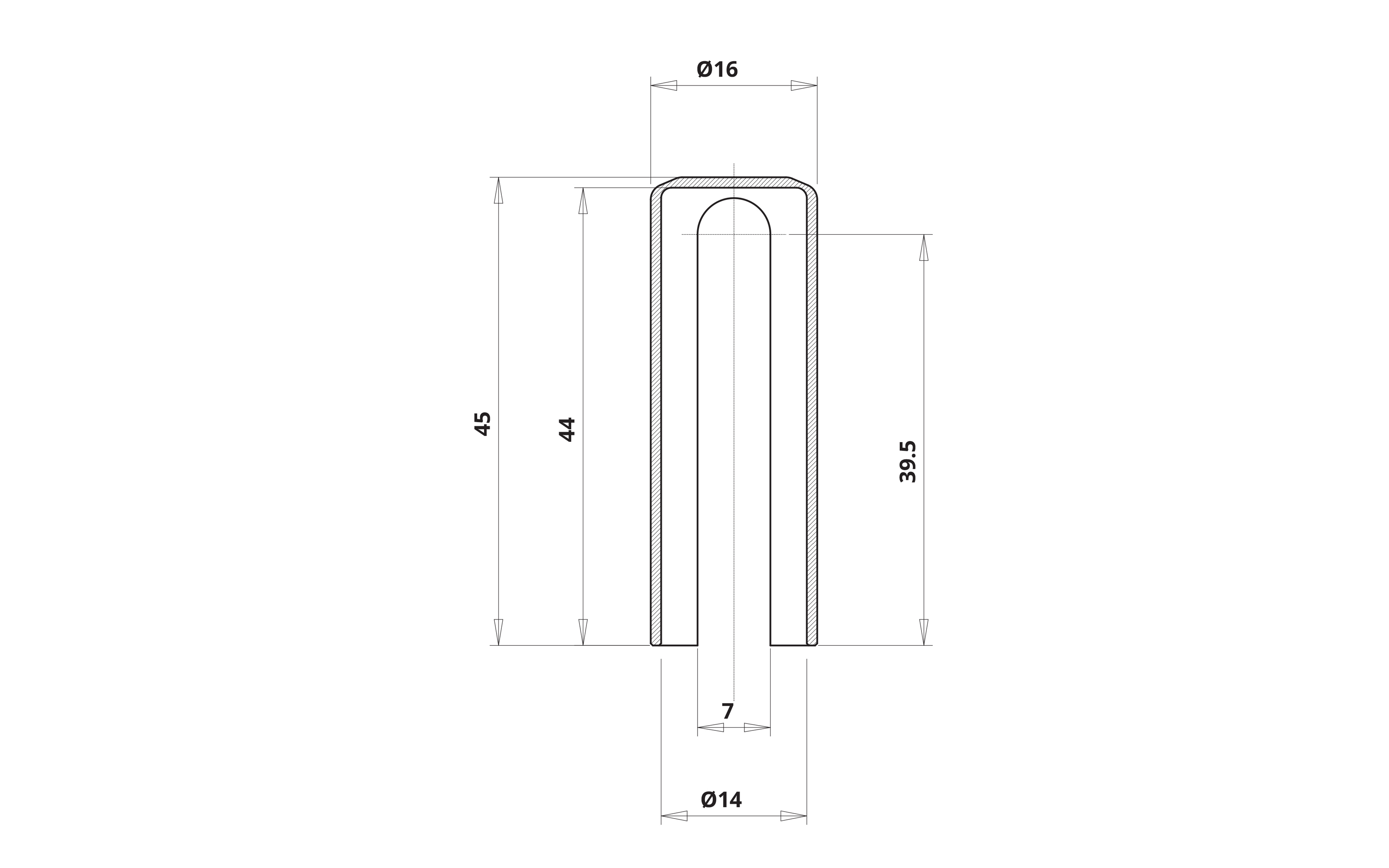Cover cap for Exacta hinge, diameter 14 mm, white