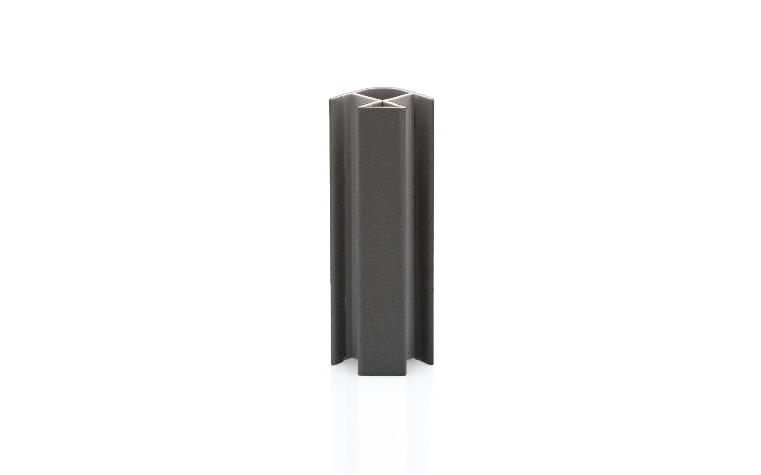 Plinth joint cap 100 mm, 90°, R12 mm, dark grey
