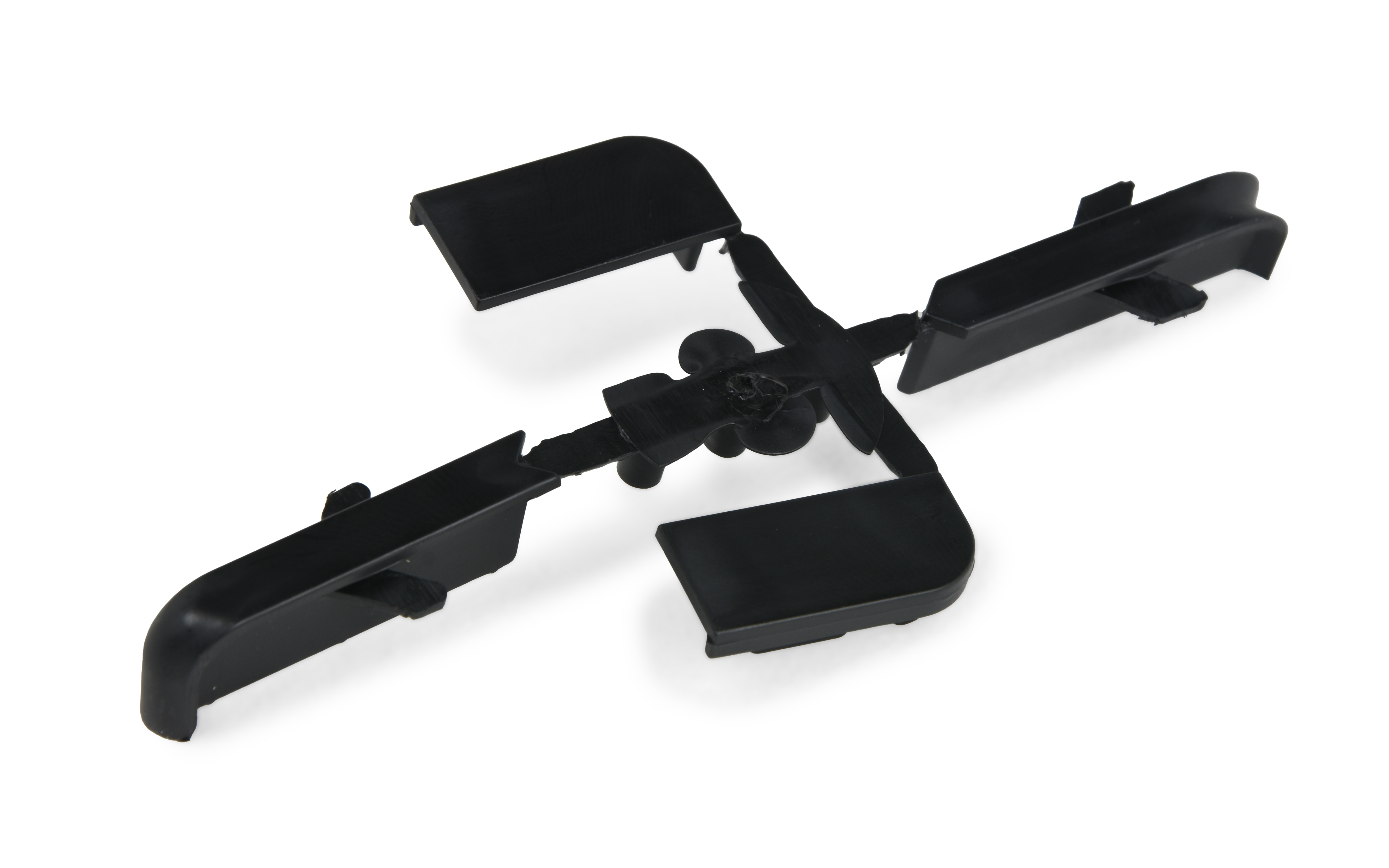 End caps for backsplash 25 mm, black