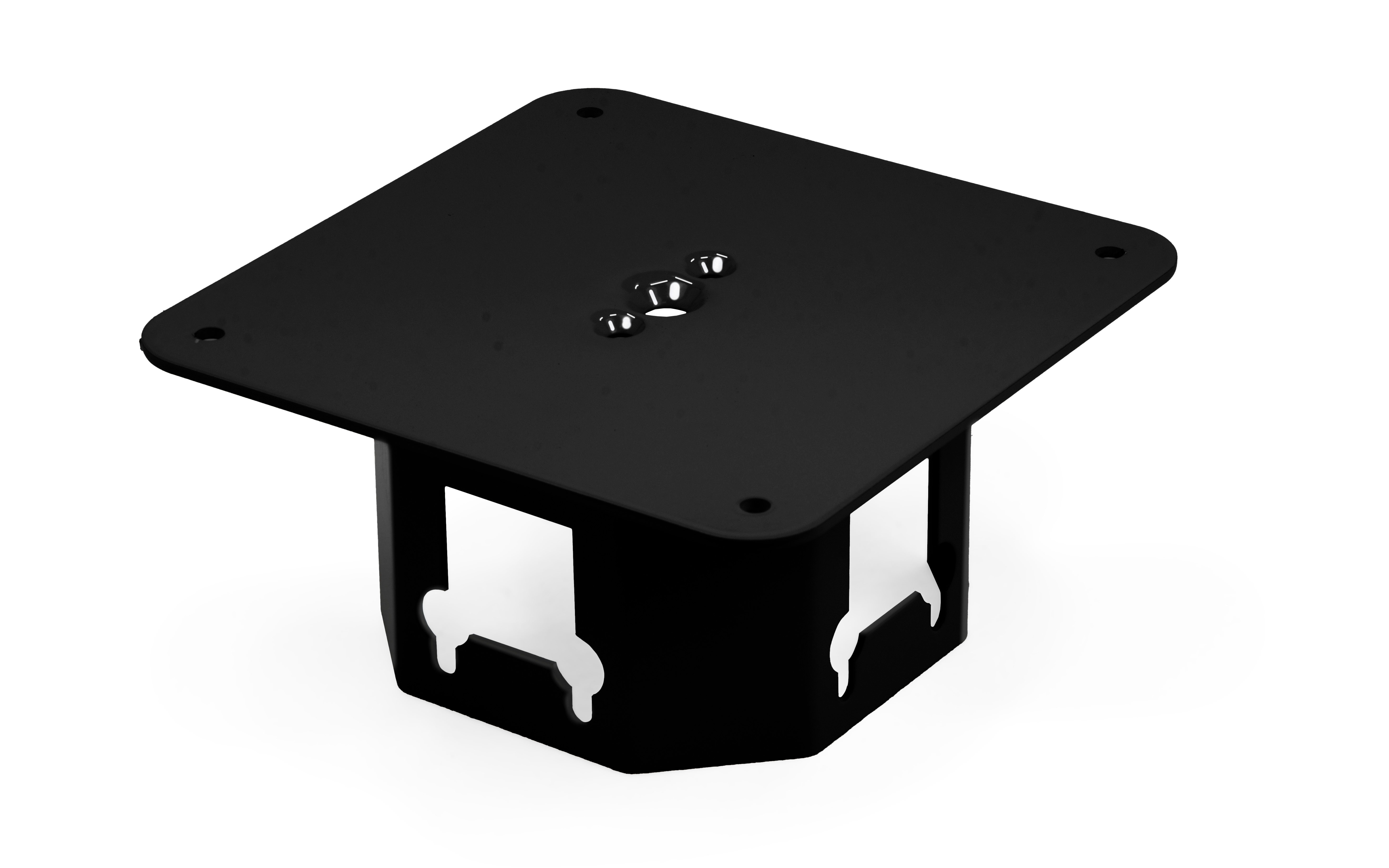 Top plate 90° to conect 2 beams with pillar, black color