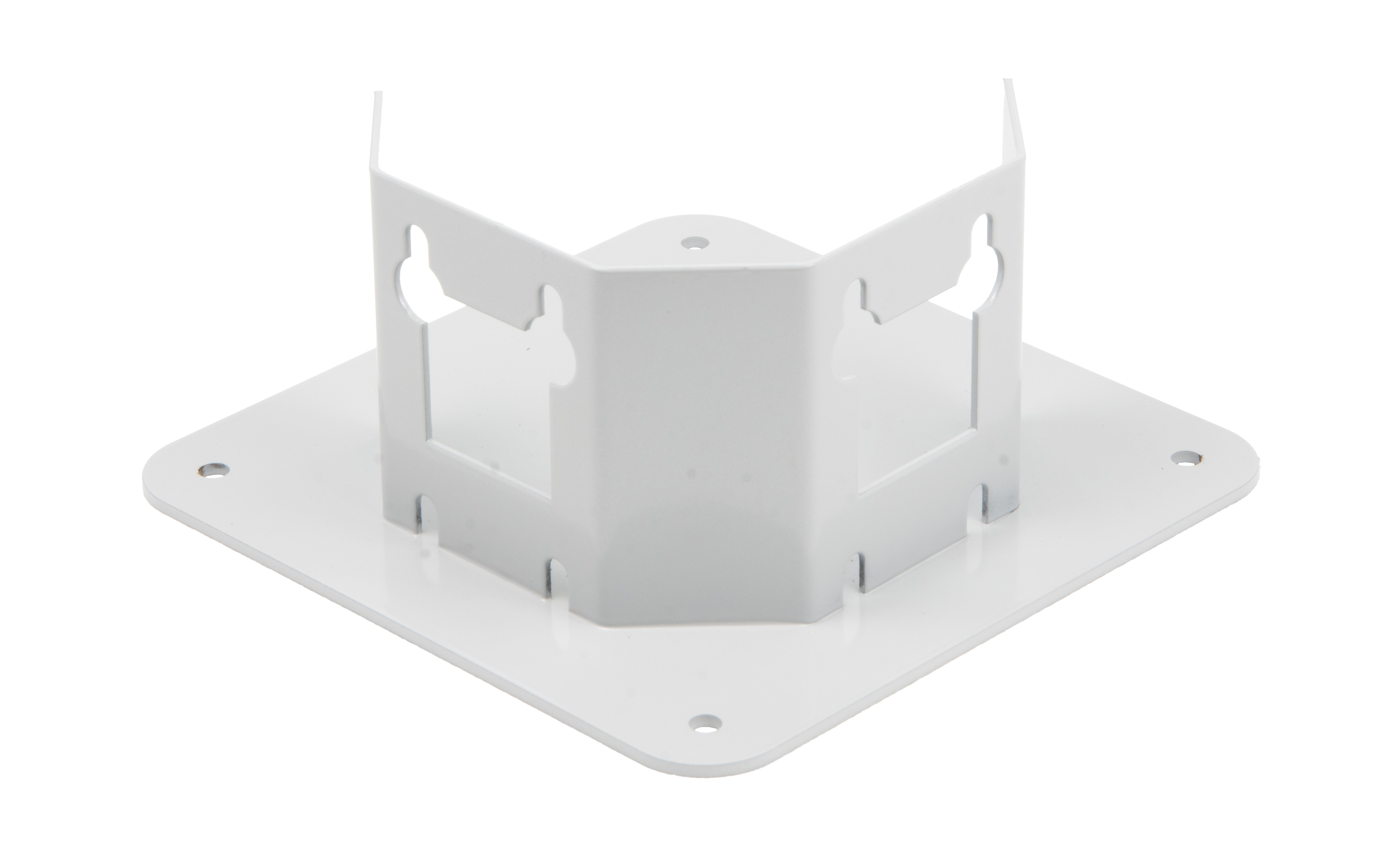Top plate 90° to conect 2 beams with pillar, grey color