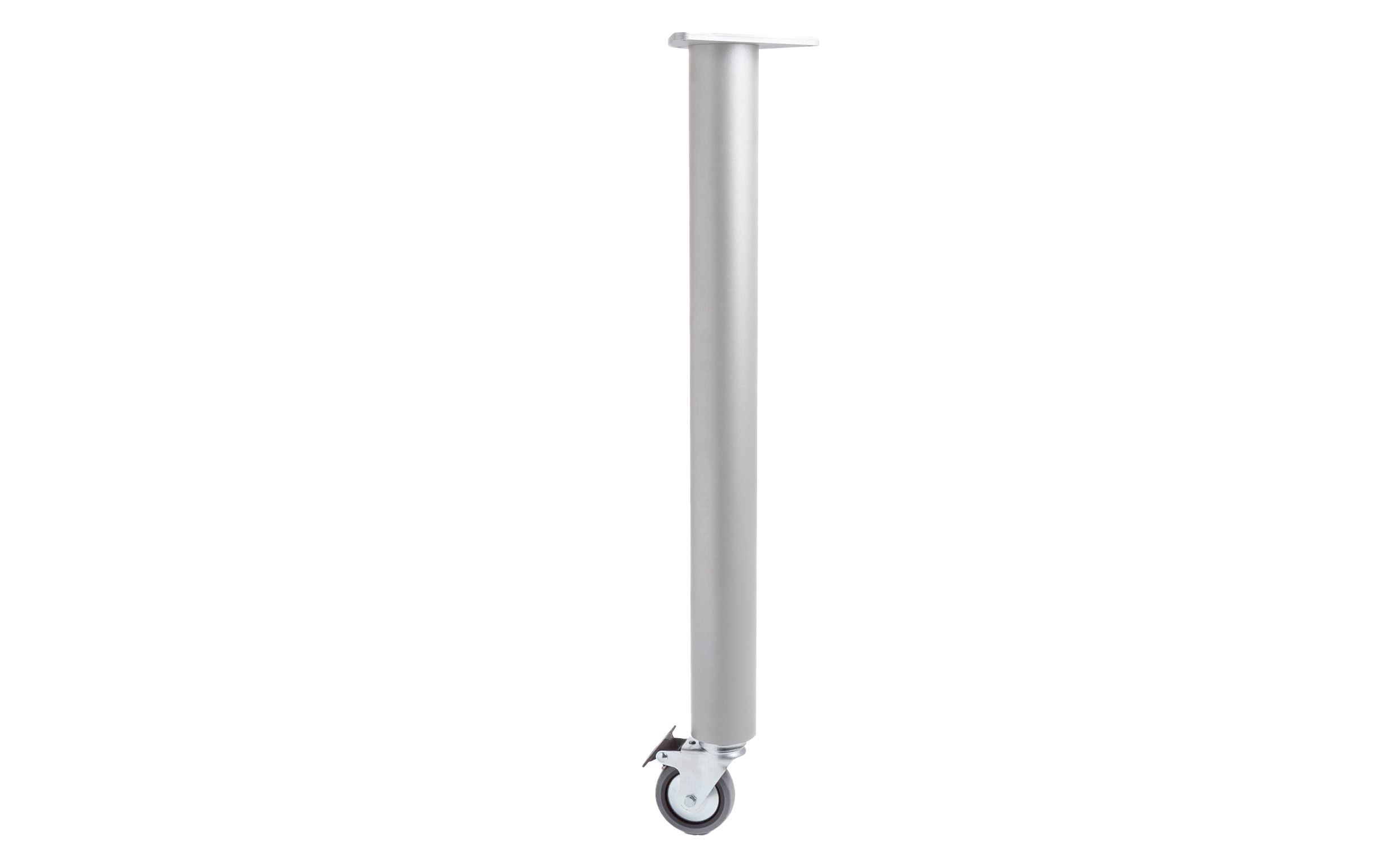 Table leg BLAŽIČ D 60 mm, with caster, grey structure color