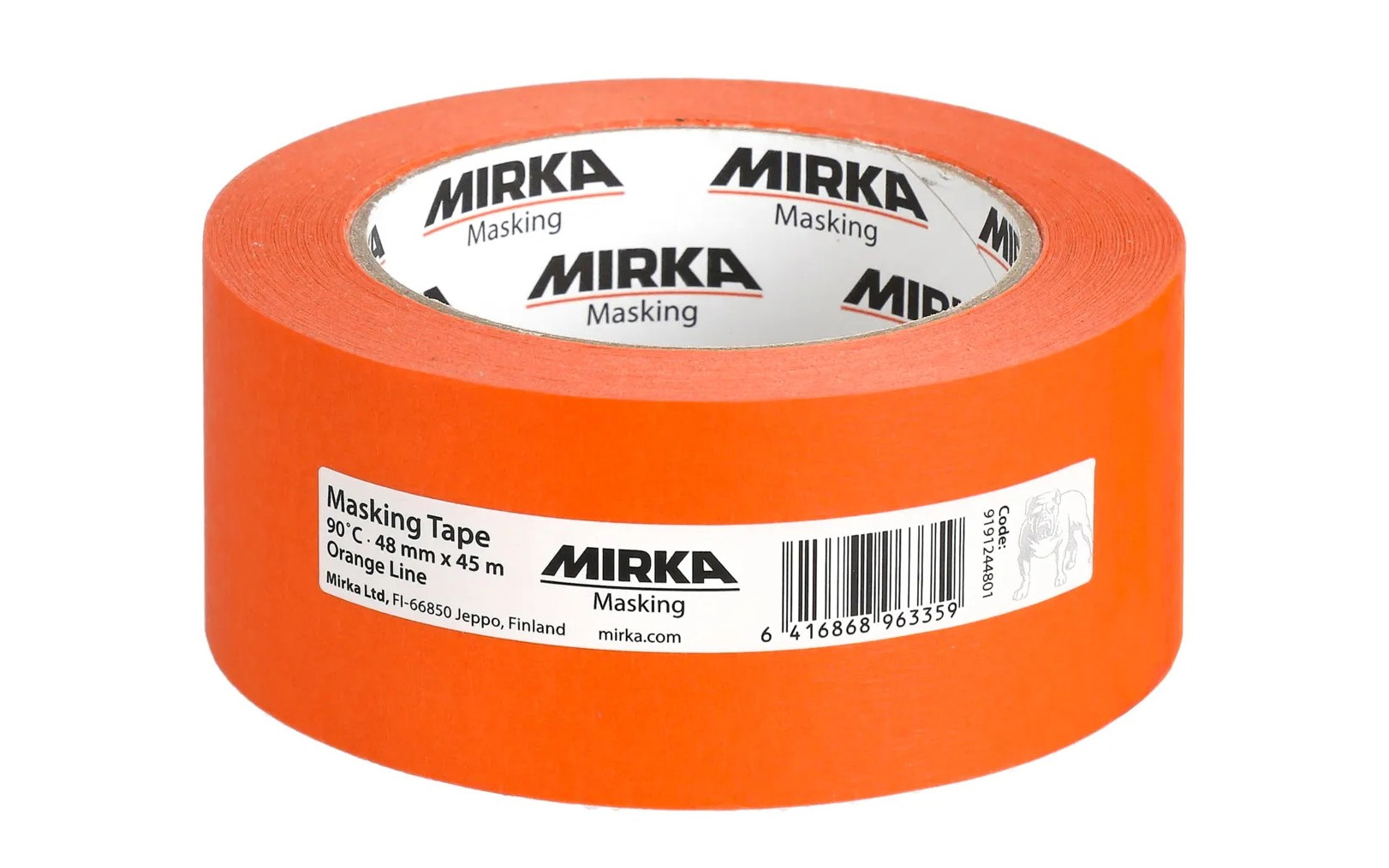 Mirka maskirni trak oranžni, 48 mm x 45 m, 90°C
