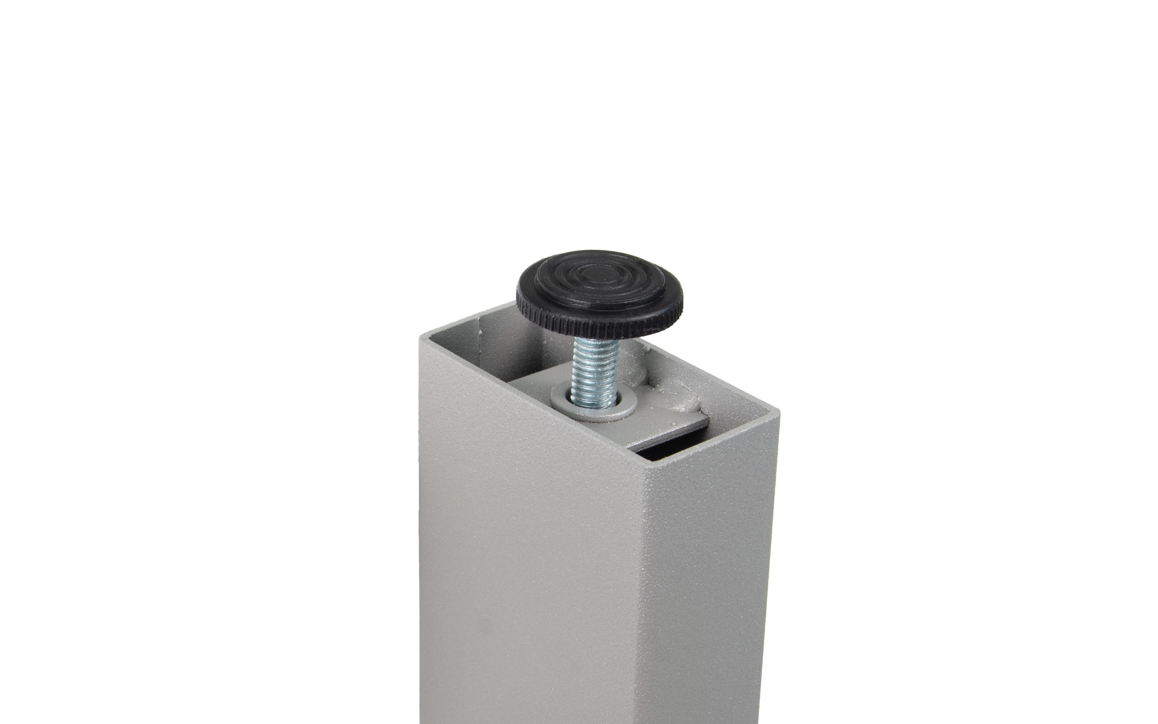 Table leg LEIDA 800, grey structure color (central leg, beam connections from both sides)