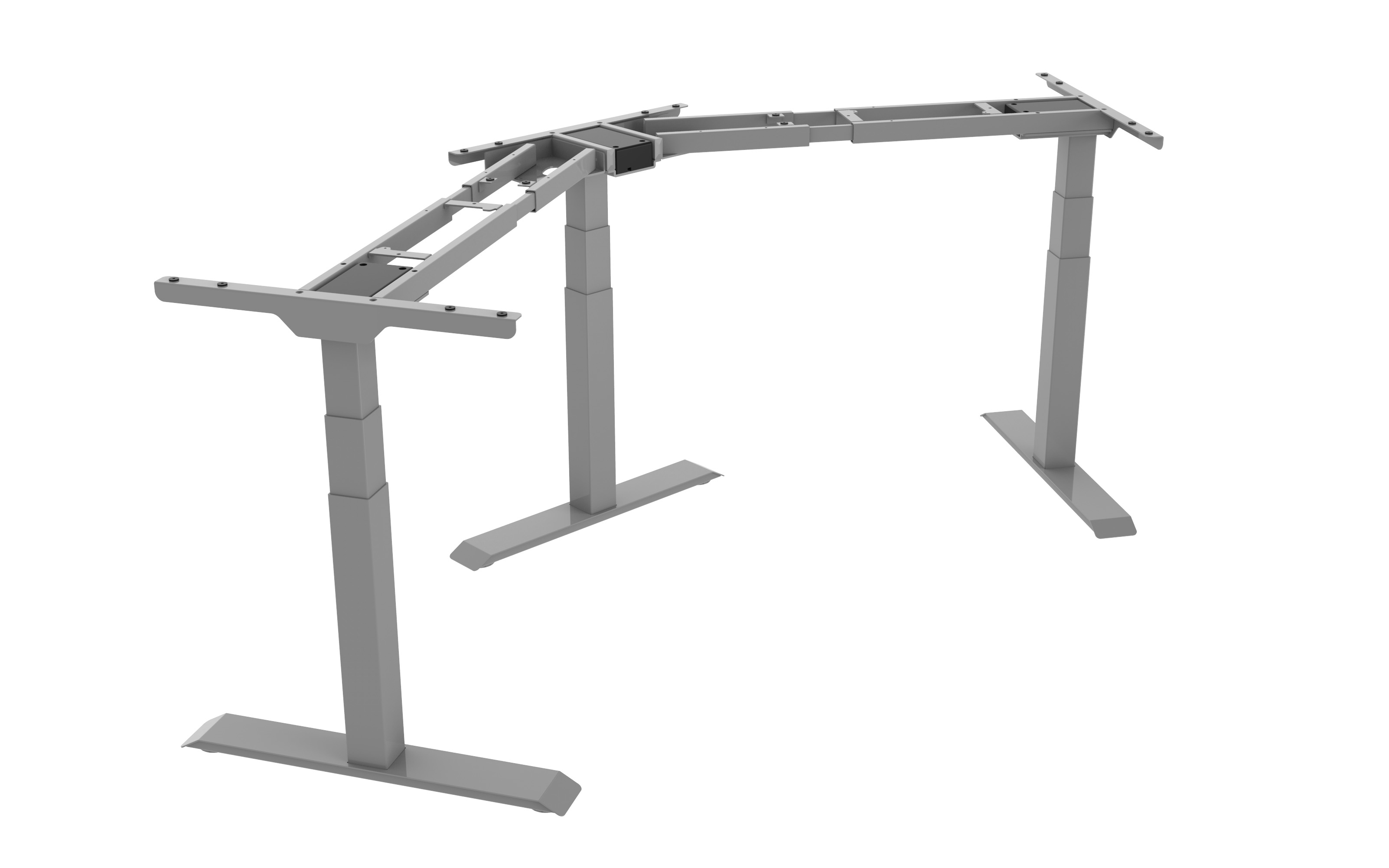 Mizno podnožje ET 223T (IB)-SL, siva RAL 7045, 580-1230 mm, nosilnost 150 kg
