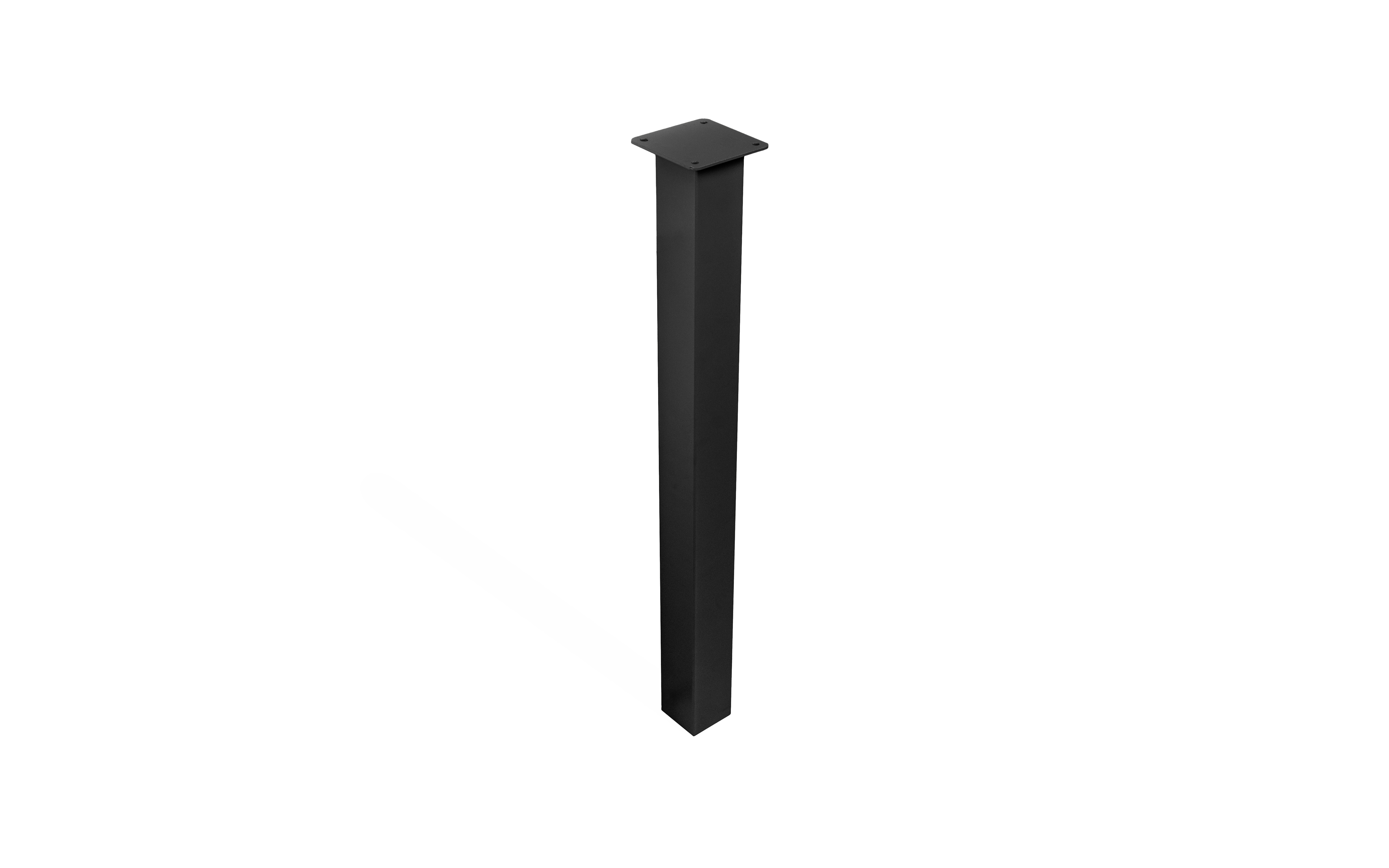 Table leg RIVA 60 x 60 mm, black structure color