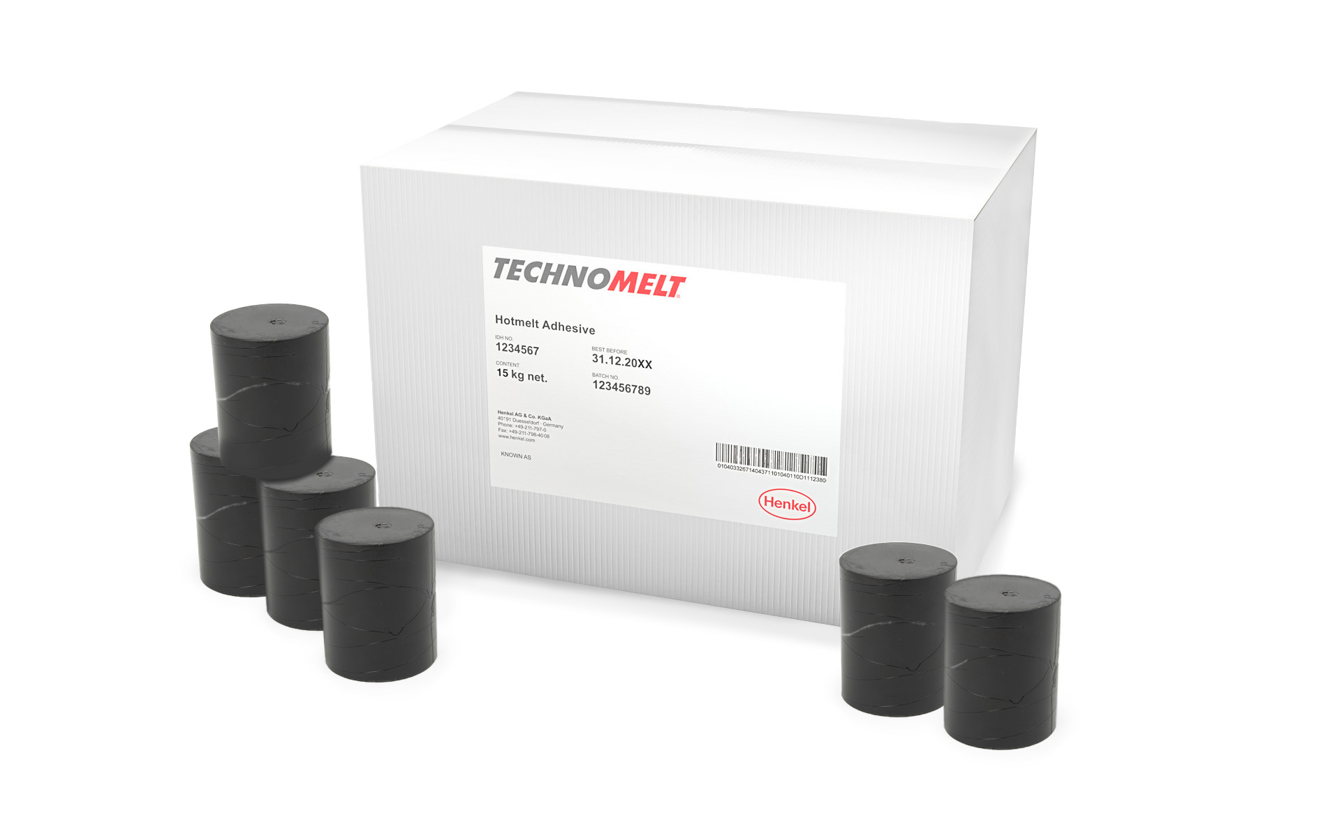 Technomelt HKP 25 black, Holz-Her cartridges, 1 piece
