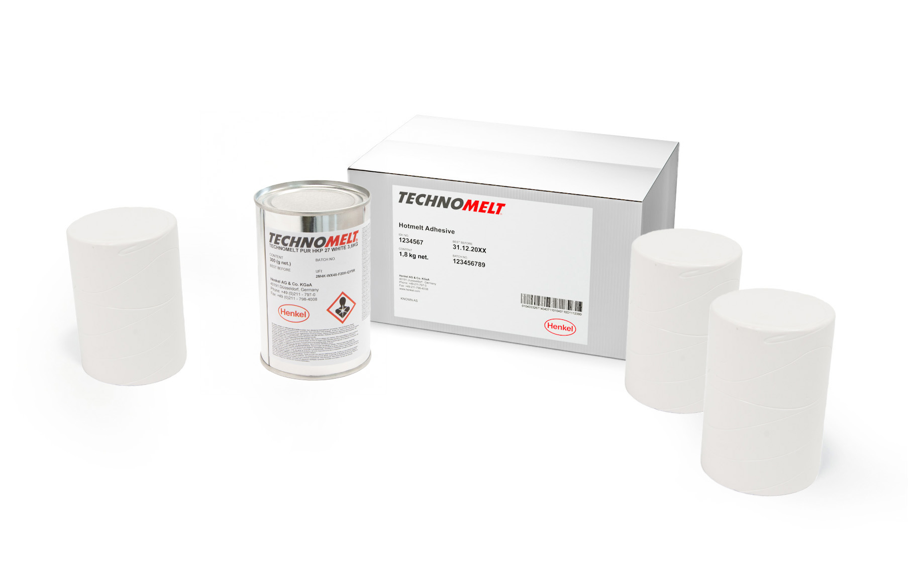 Technomelt HKP 27 PUR beli, Holz-Her kartuša, paket 6 kos