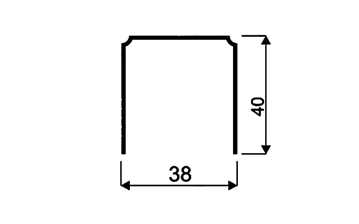 Zgornje vodilo Gemini Single, enojno, srebrno, l=3,00 m