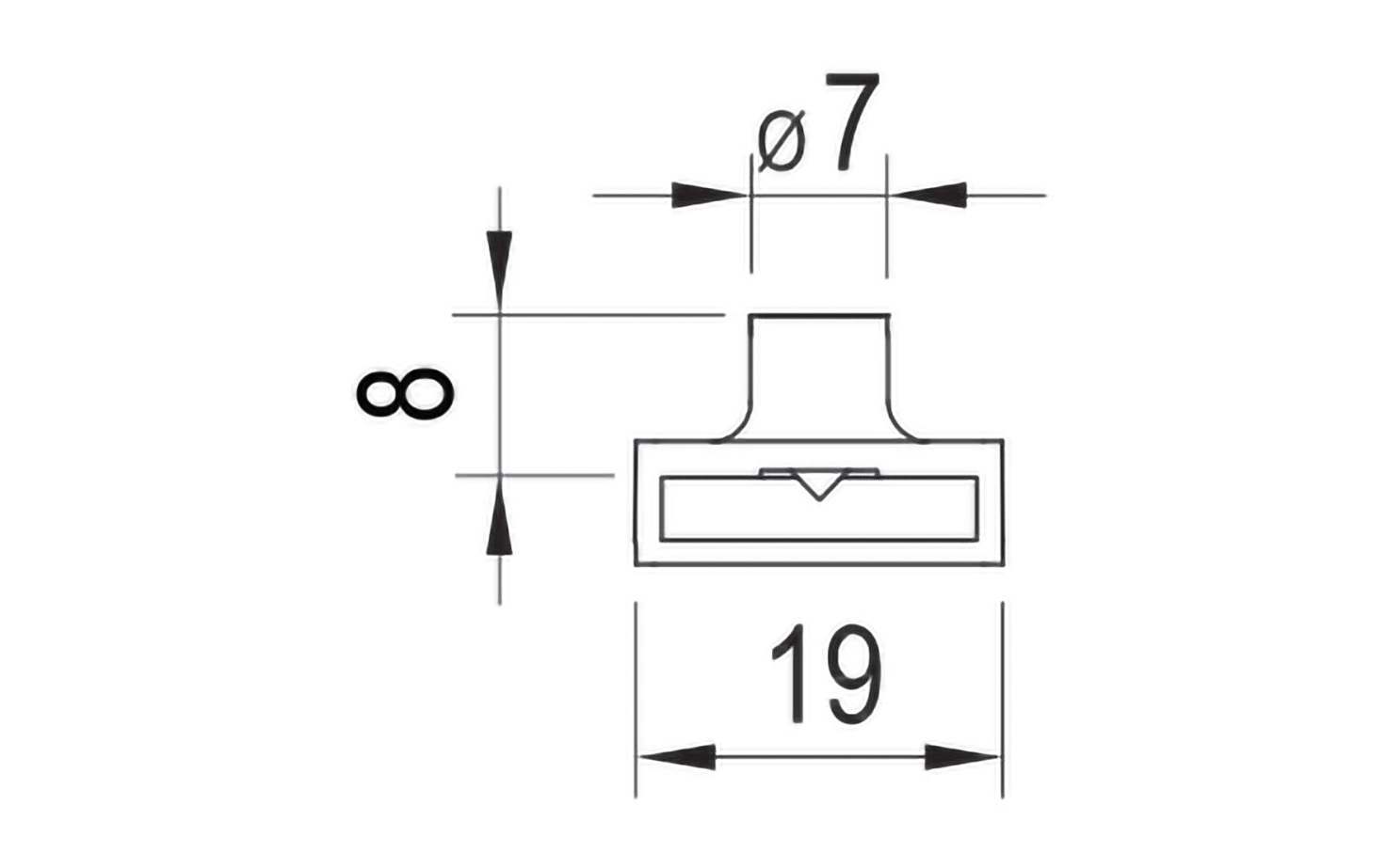 Palica za trozaporno ključavnico LEHMANN 750, 2000 mm