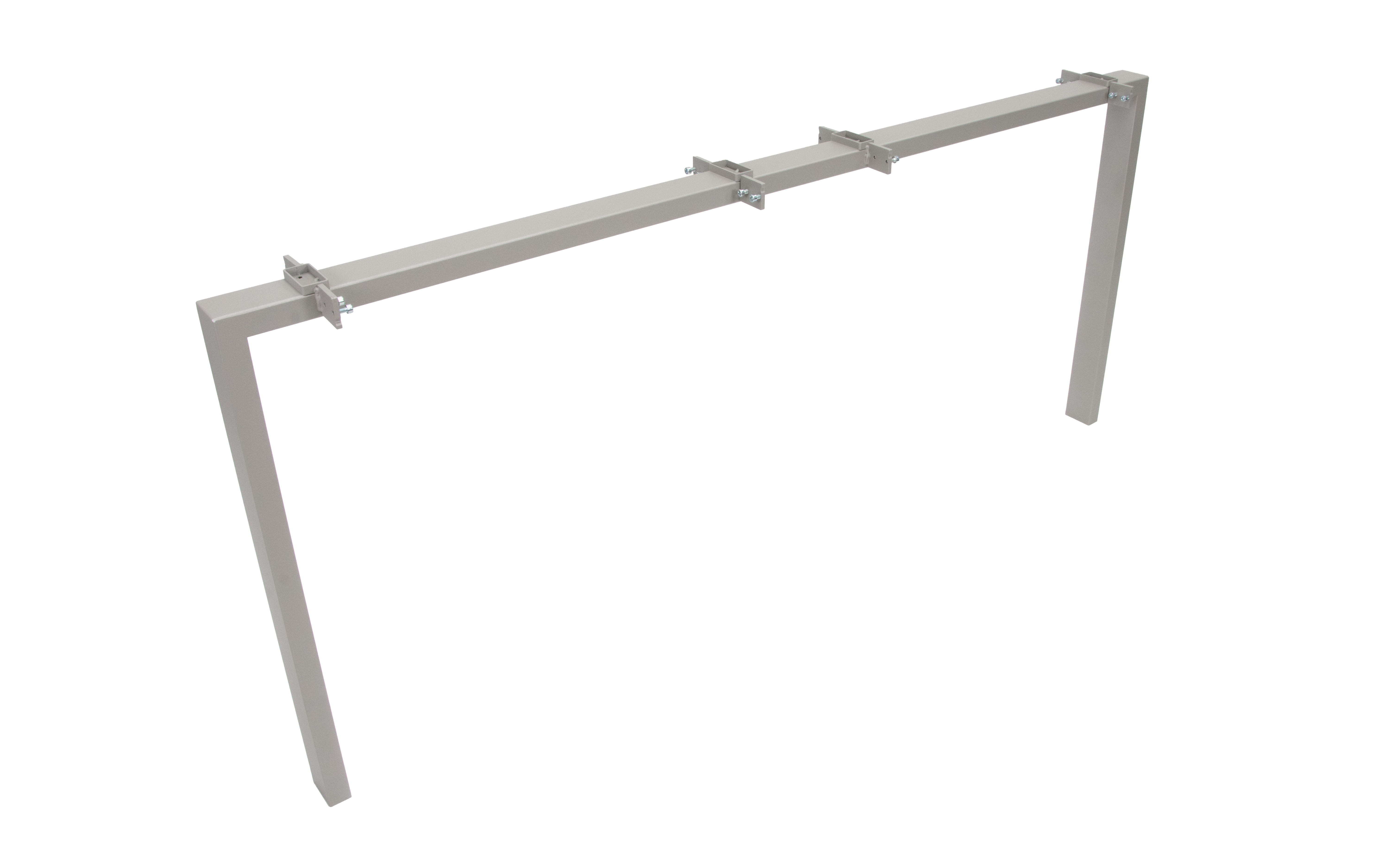 Noga LEIDA 1600, siva, RAL 9006 struktur, sredinska, 8x priklop veznikov