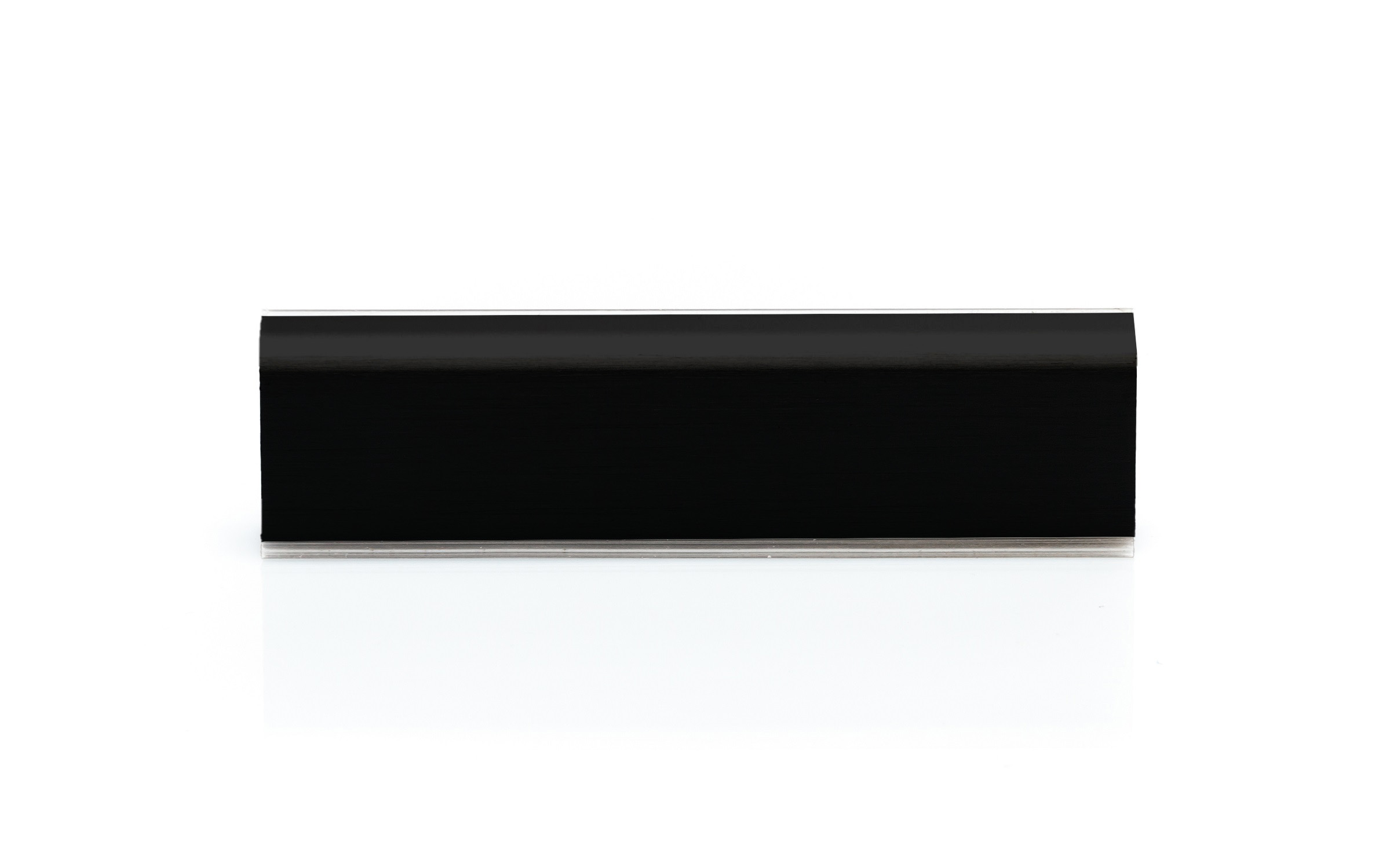 Backsplash, dimensions 25 x 11 mm, in black color, length 4 m