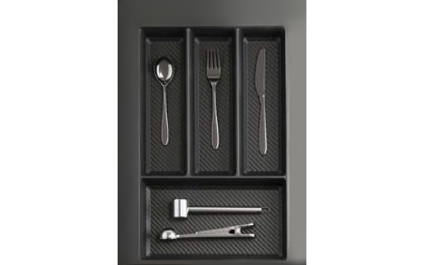 Organizator jedilnega pribora, barva grafit