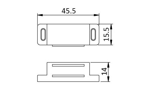 Magnet 4 kg v beli barvi