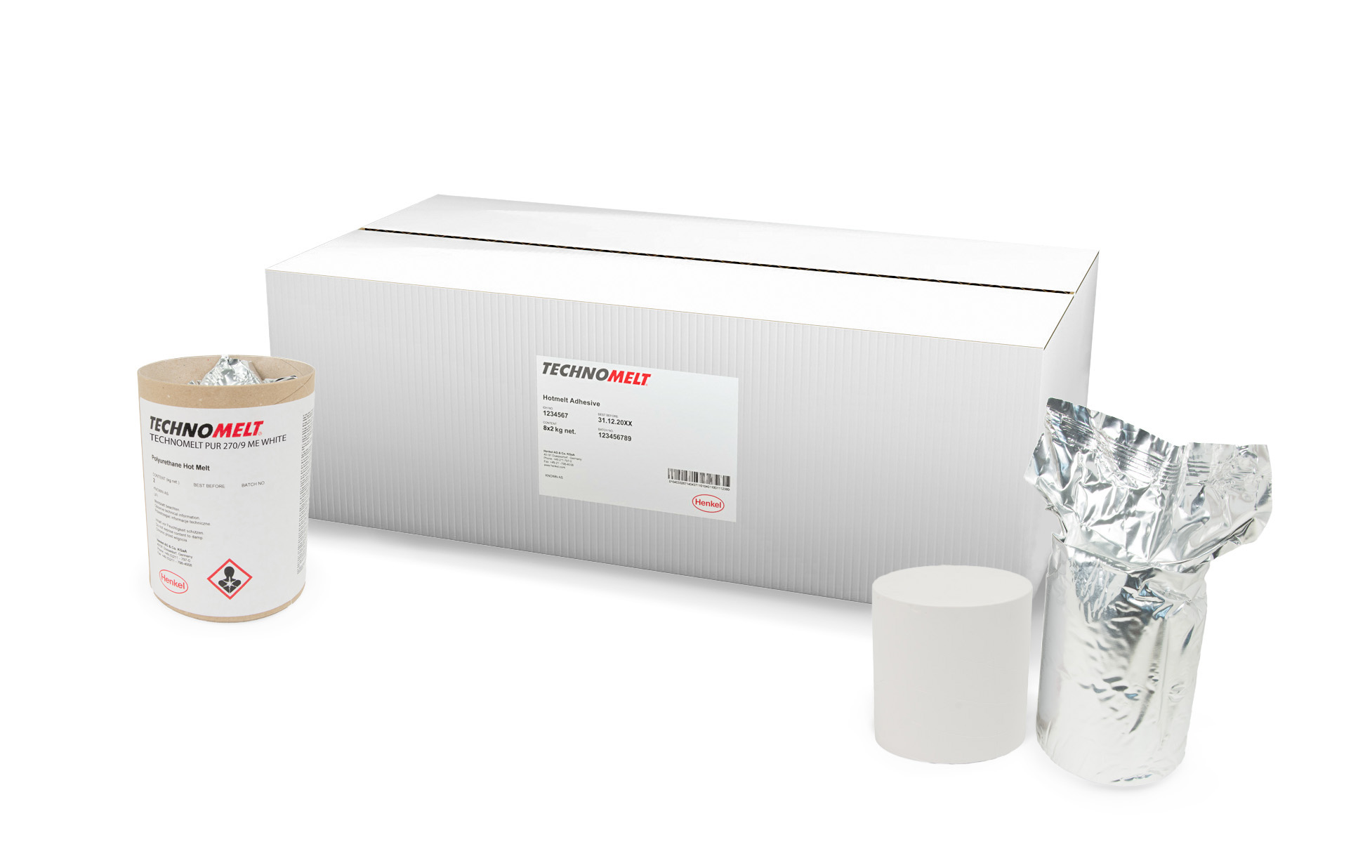 Technomelt PUR 270/9 ME white, block, 2 Kg