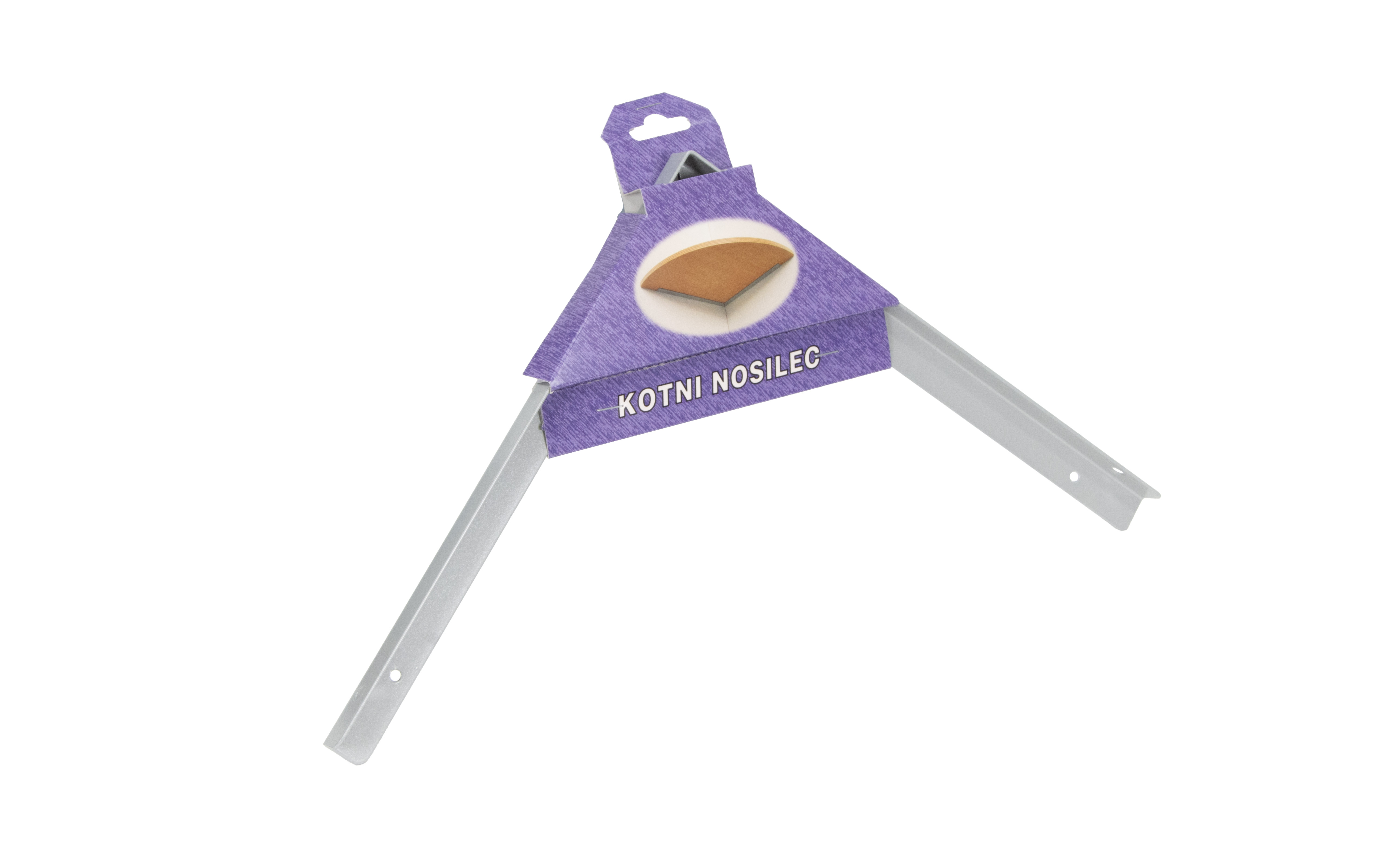 Konzola KN 300 mm, siva, RAL 9006