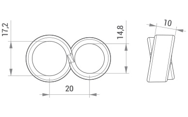 Zaščita kljuke, transparent Zaščita kljuke, transparent
