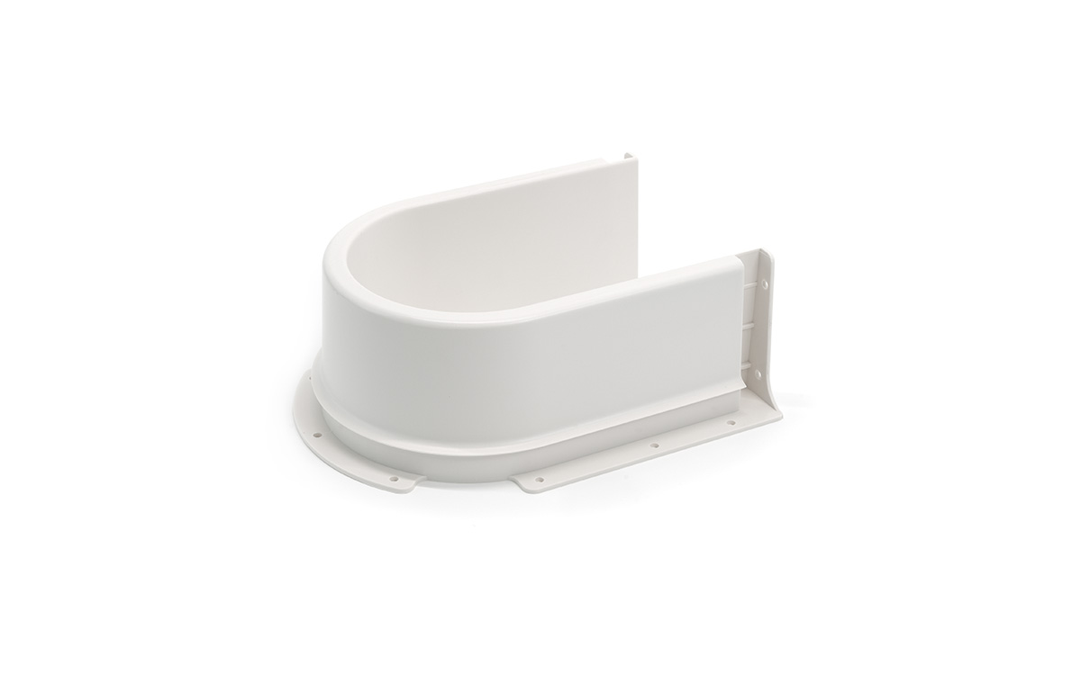 Plastičen dodatek za izreze za sifon v dnu predala BB01 serije.