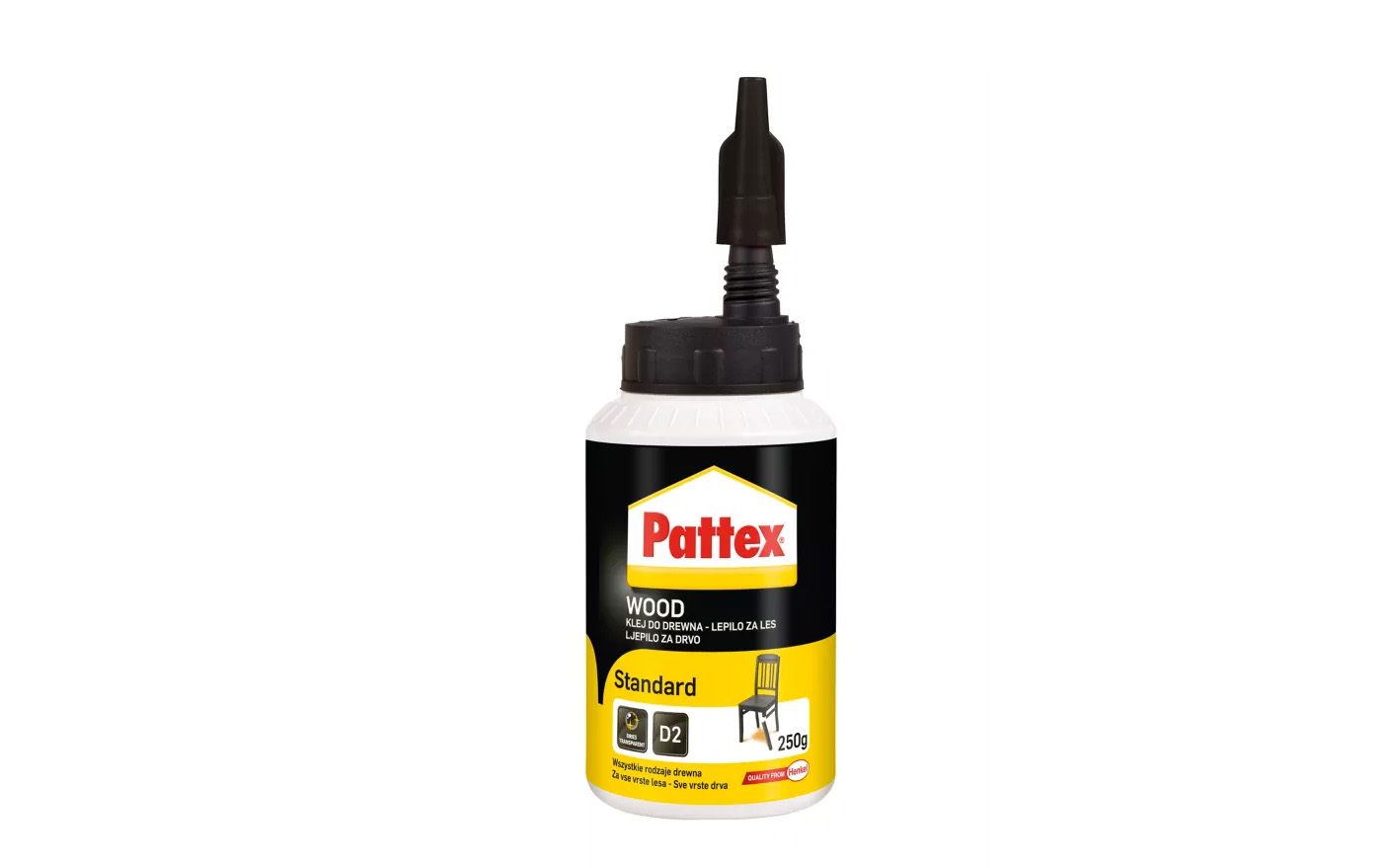 Pattex STANDARD, belo pva lepilo, 250g
