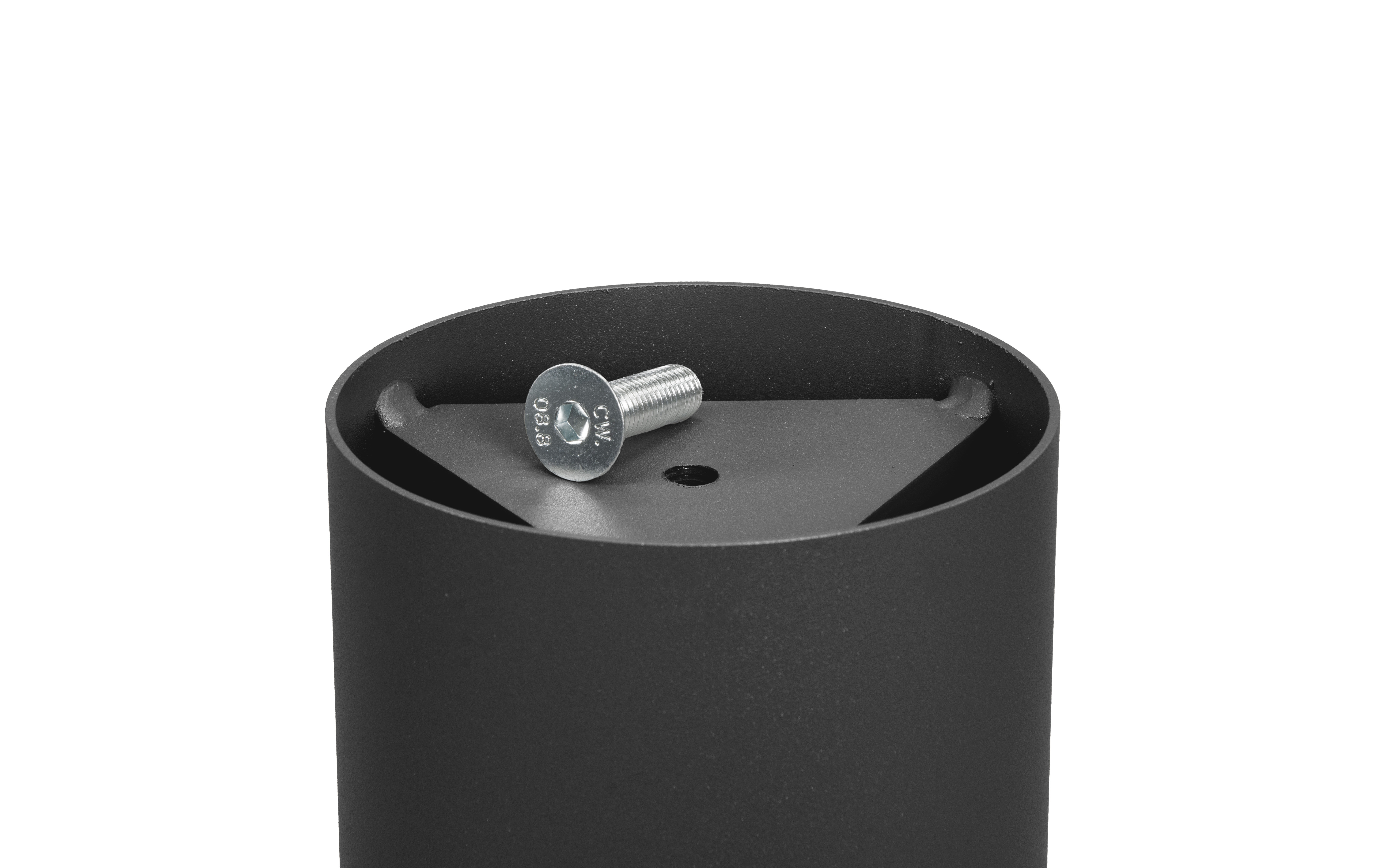 Supporting pillar D 120 mm, black structure color