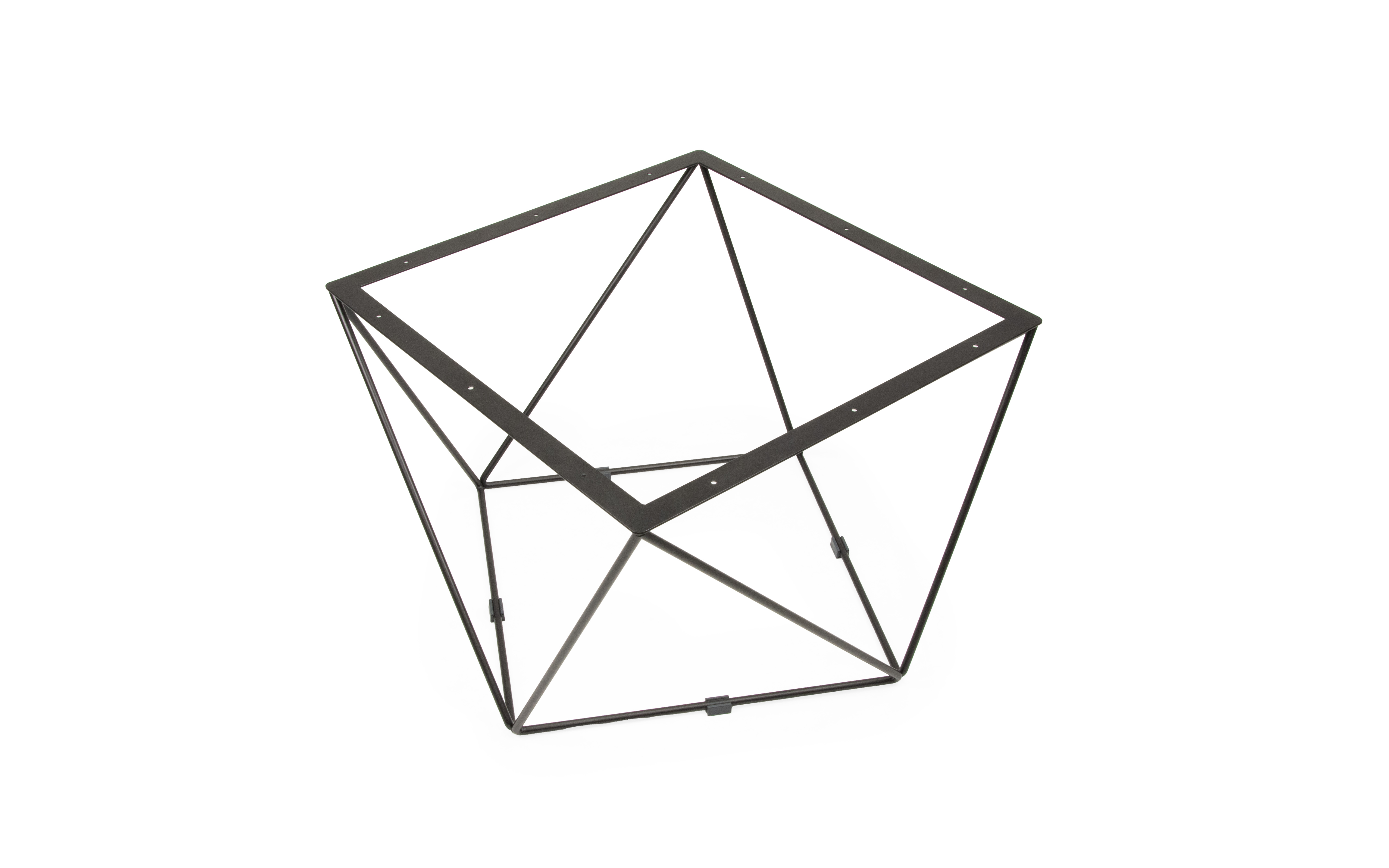 Table leg K, black structure