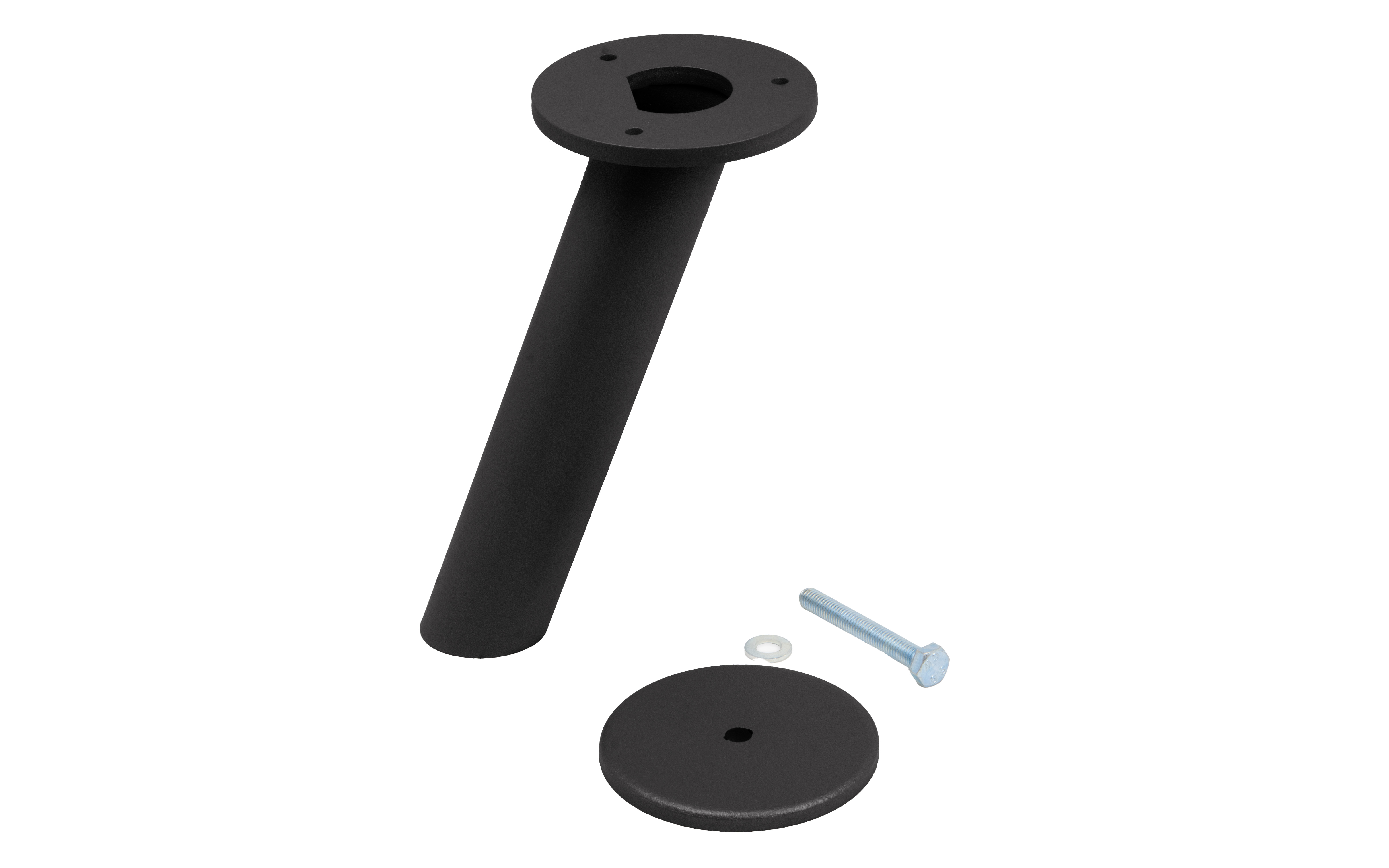 Inclined worktop support D 40/200 mm, black, RAL 9005 structure
