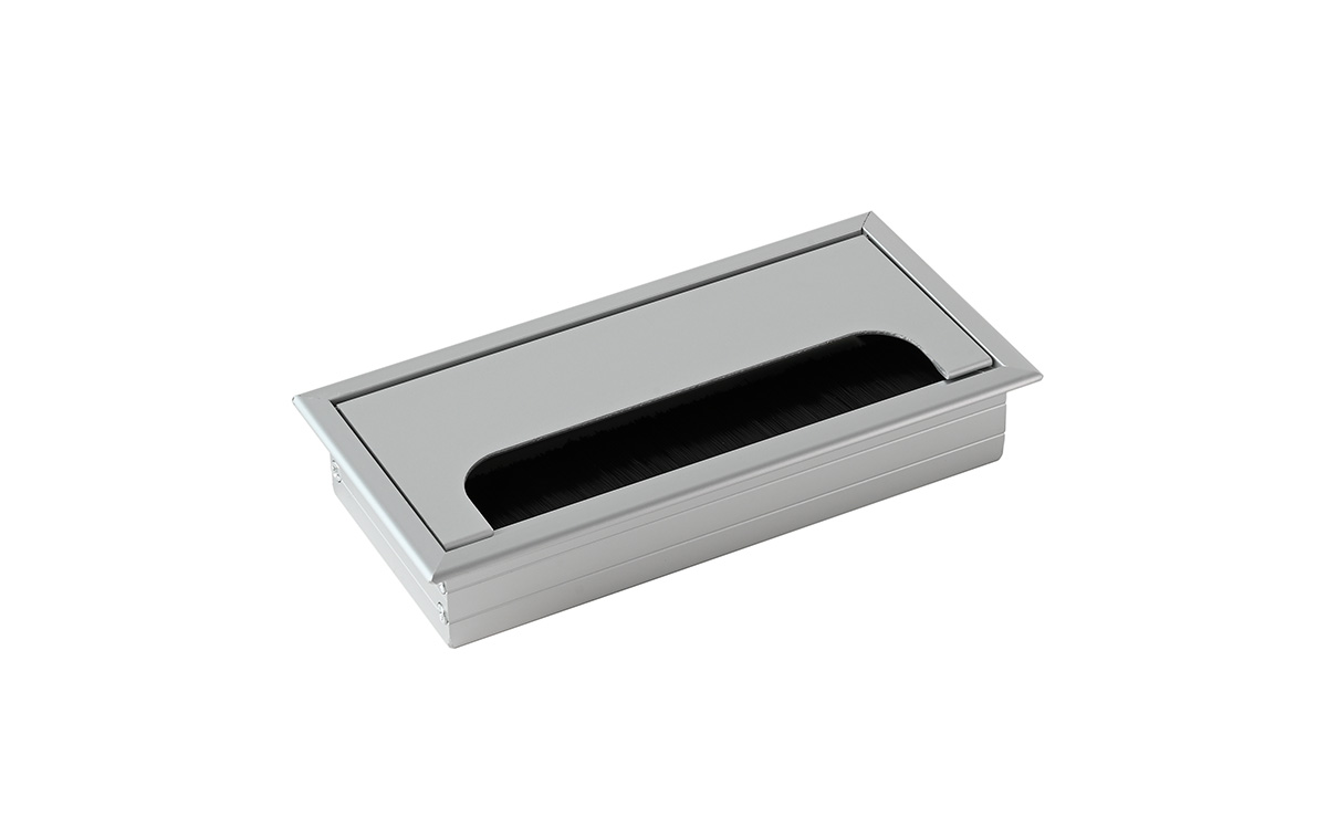 Cable grommet Docker 80 x 160 mm, aluminium