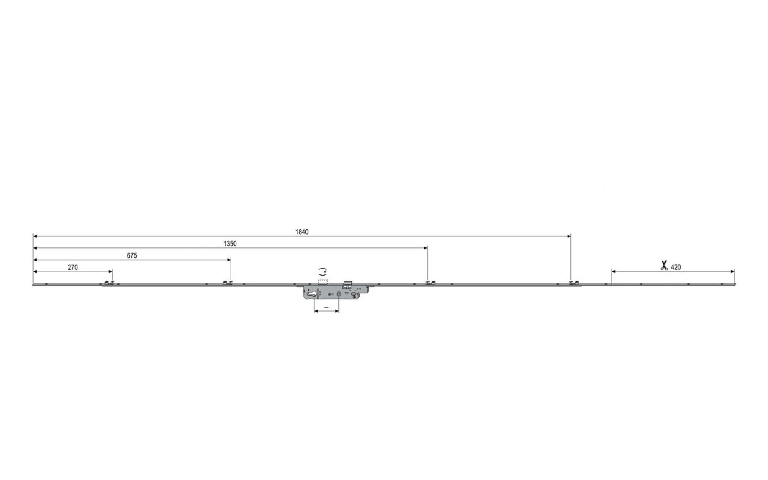 AGB multi-point lock Krpan, 55/92/8, for wooden doors AGB multi-point lock Krpan, 55/92/8, for wooden doors