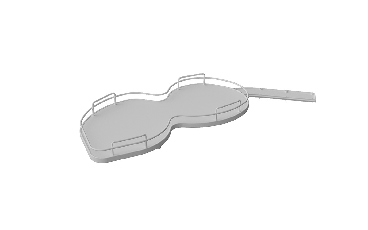Sige INFINITY LINE NUVOLA, two left shelves, white