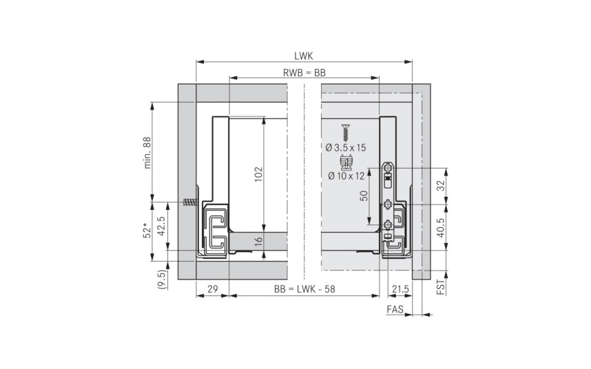 Predal Nova Pro Scala, višina: 122 mm, dolžina: 500 mm, 40 kg, ICE
