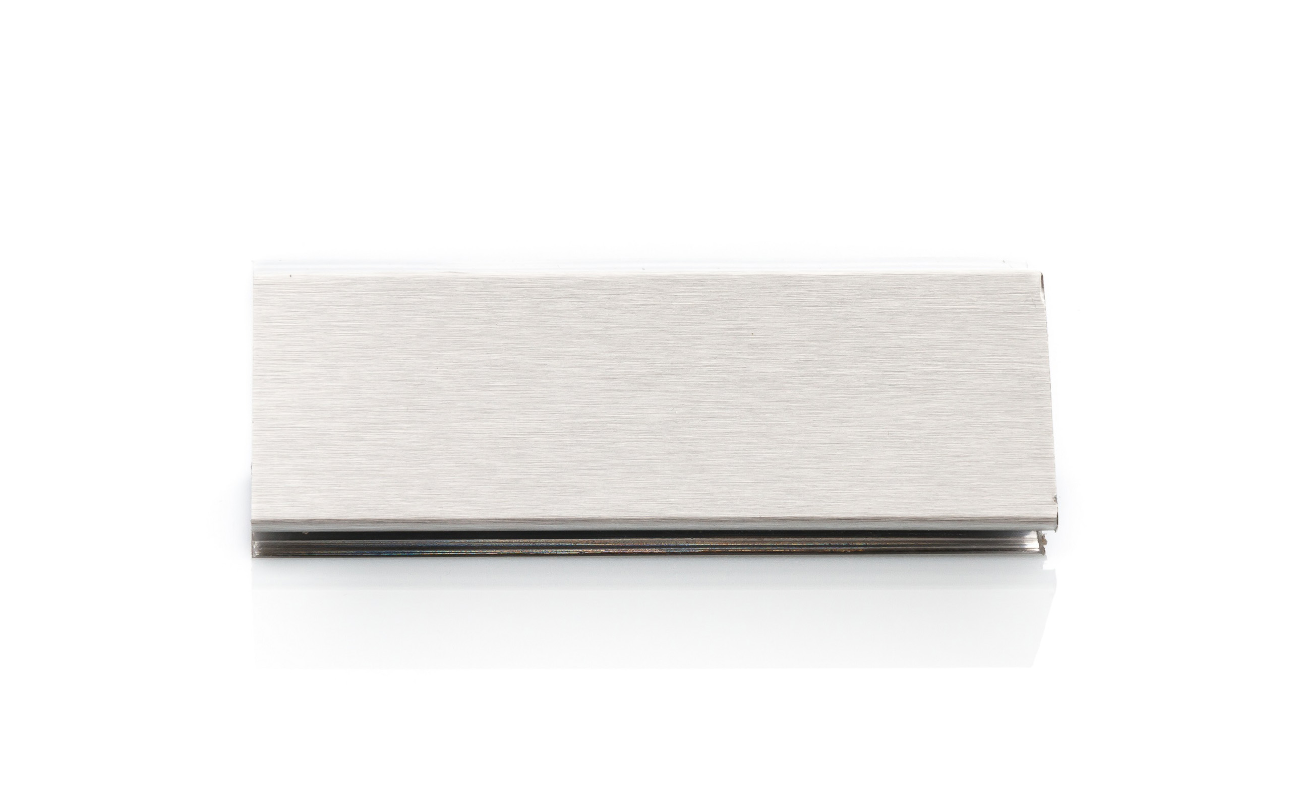 Backsplash, satin aluminum color, length 4 m
