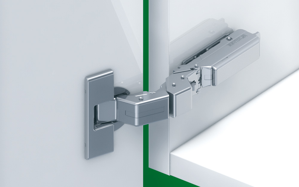Grass Tiomos  M9 - opening angle 110°, with damper,  shallow cup depth of 9mm, door thickness from 12 to 28 mm.
