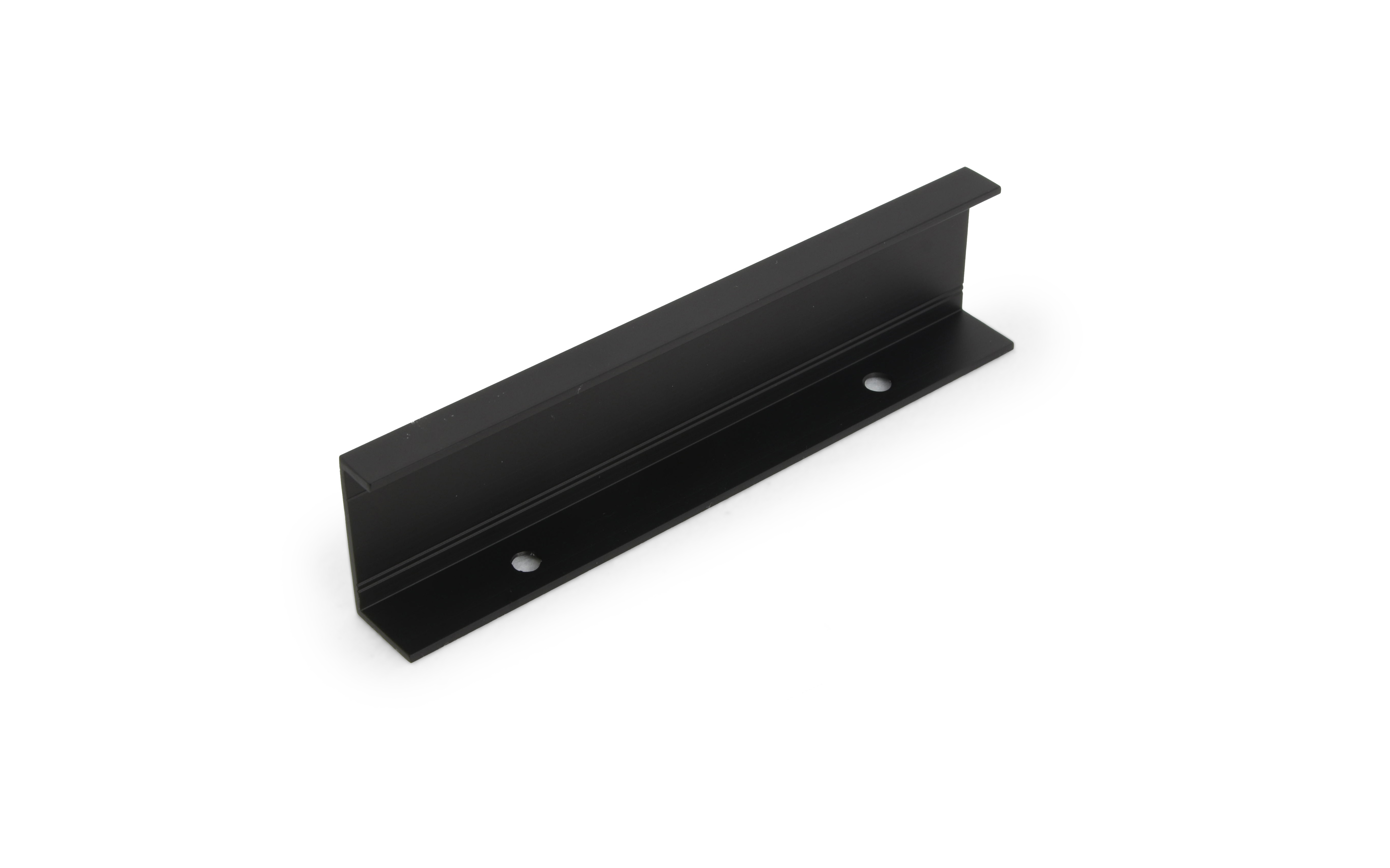 Profile handle Lampič 2477, 195 mm, black anodized aluminum