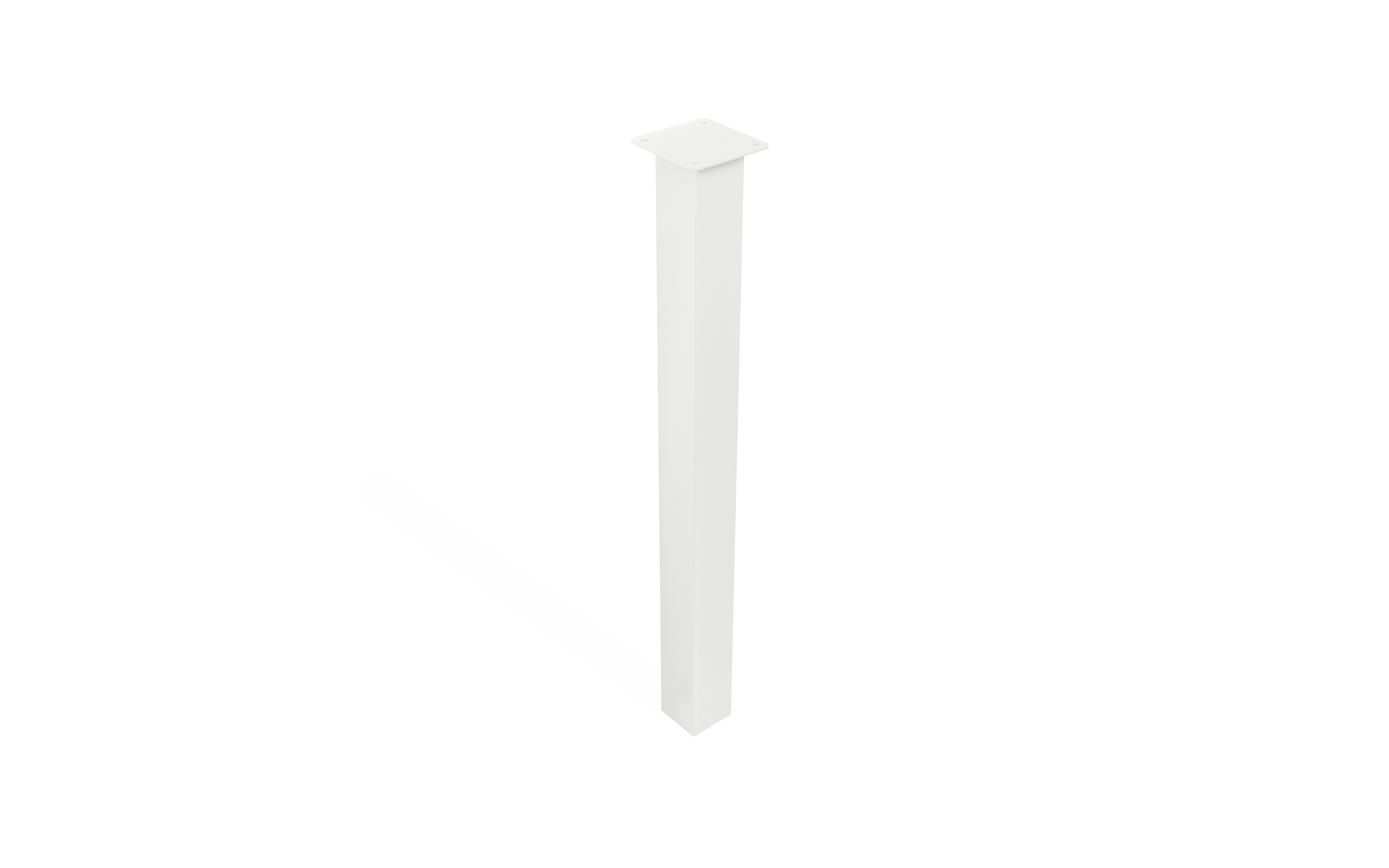 Noga RIVA 60x60/715 mm, bela, RAL 9016